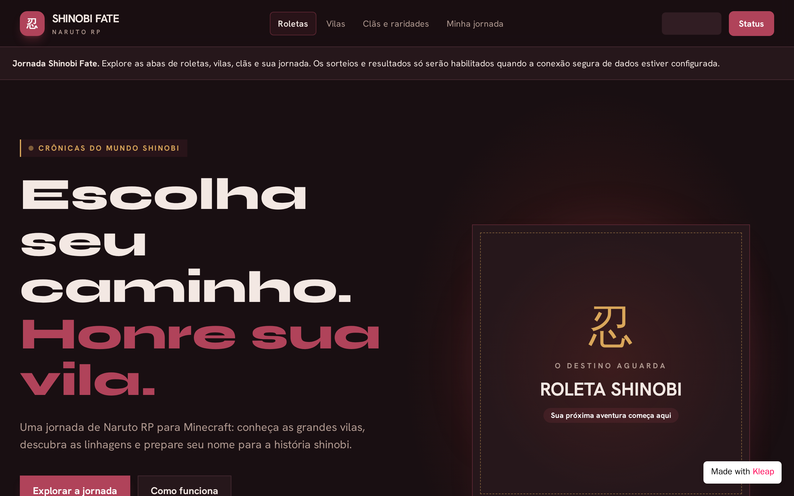 Você é um desenvolvedor full-stack