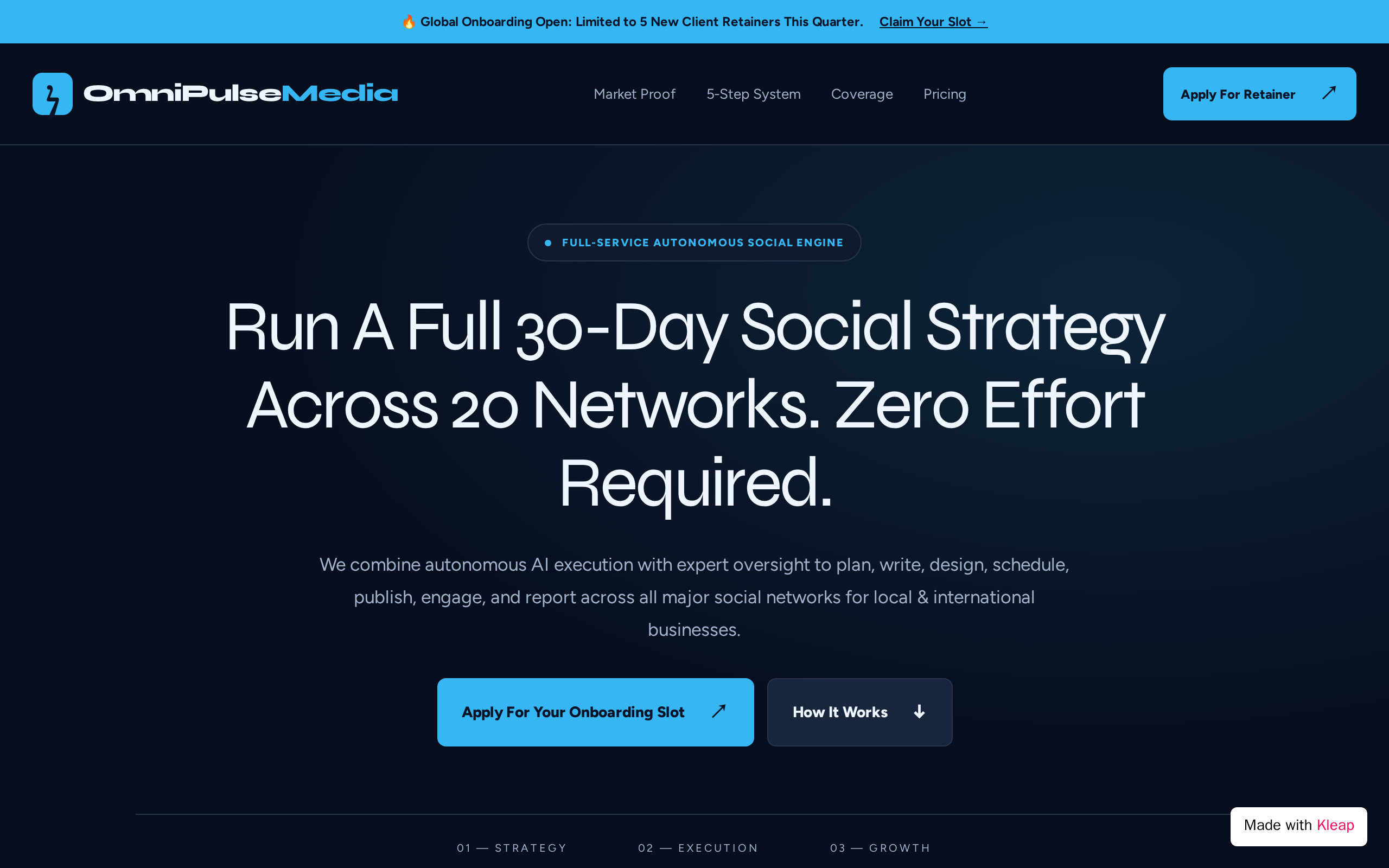 OmniPulse Media website example