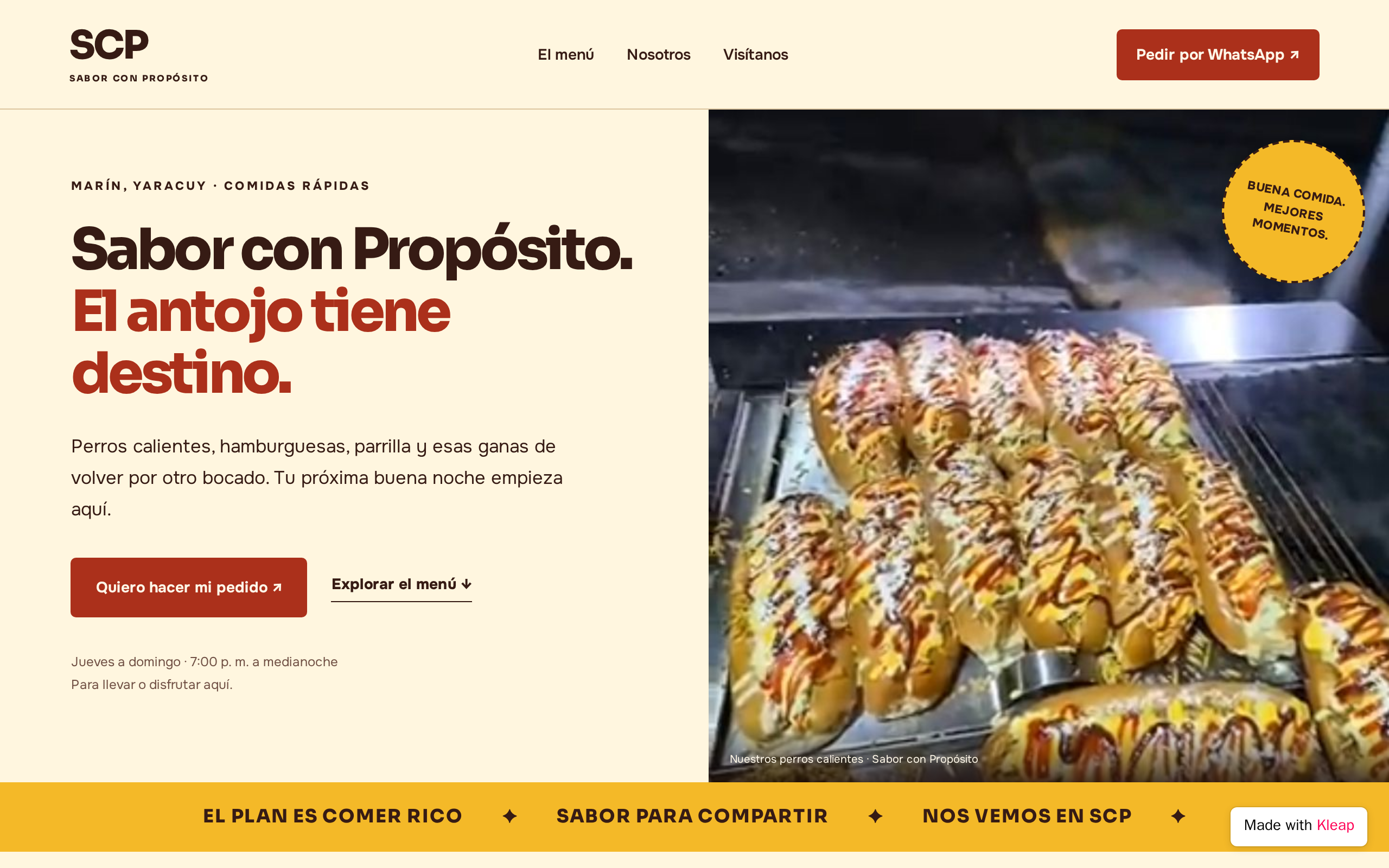 Sabor con Propósito · SCP