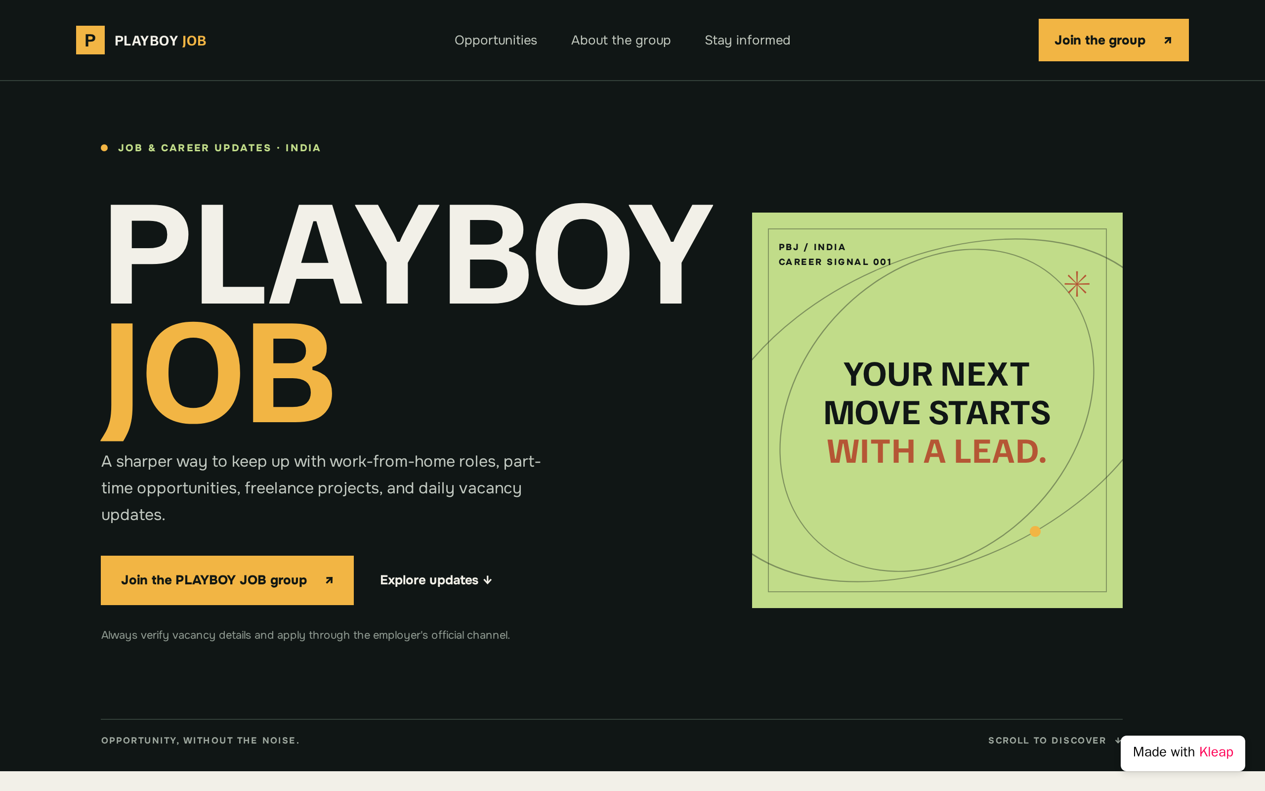 PLAYBOY JOB
