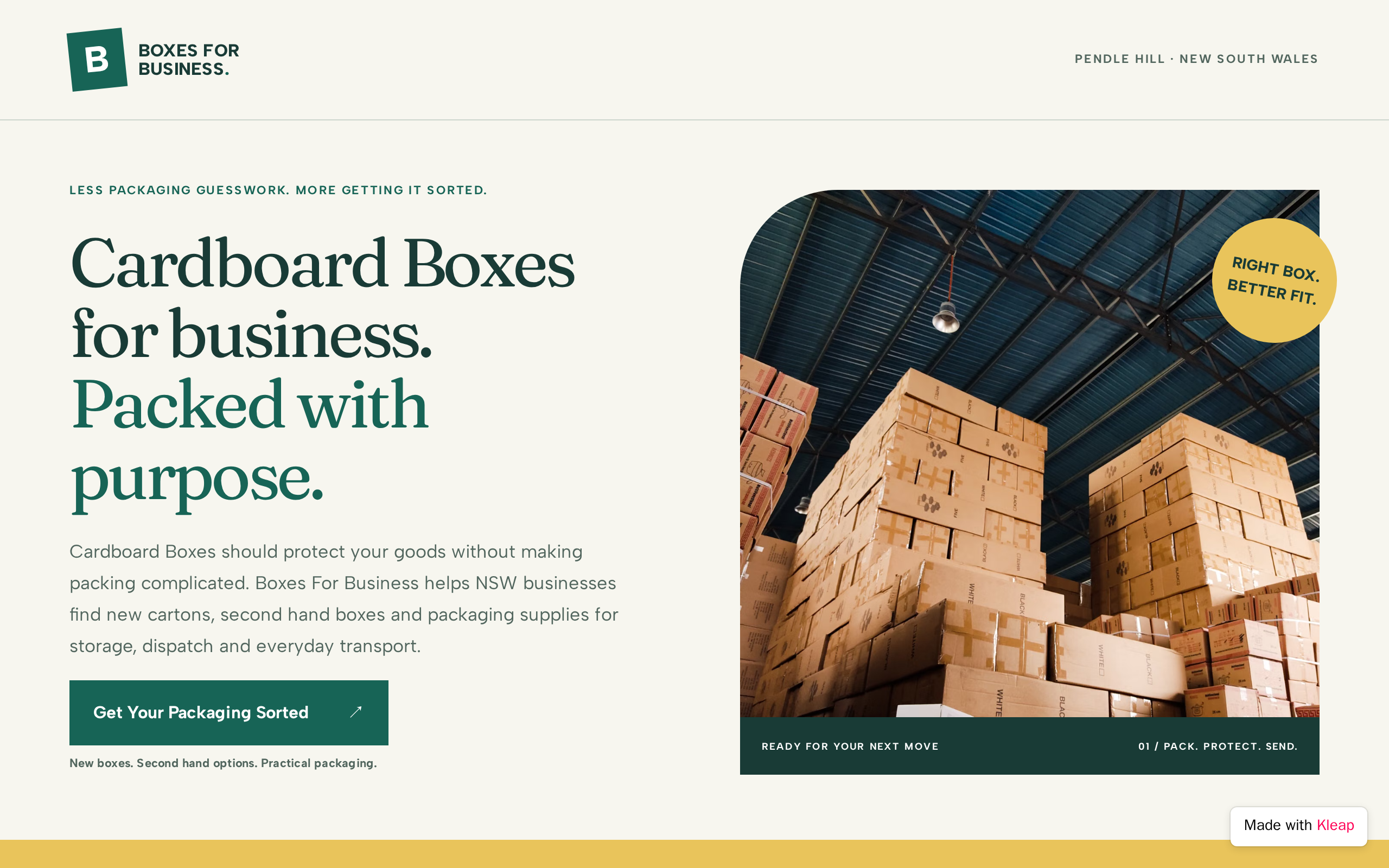 Boxes For Business