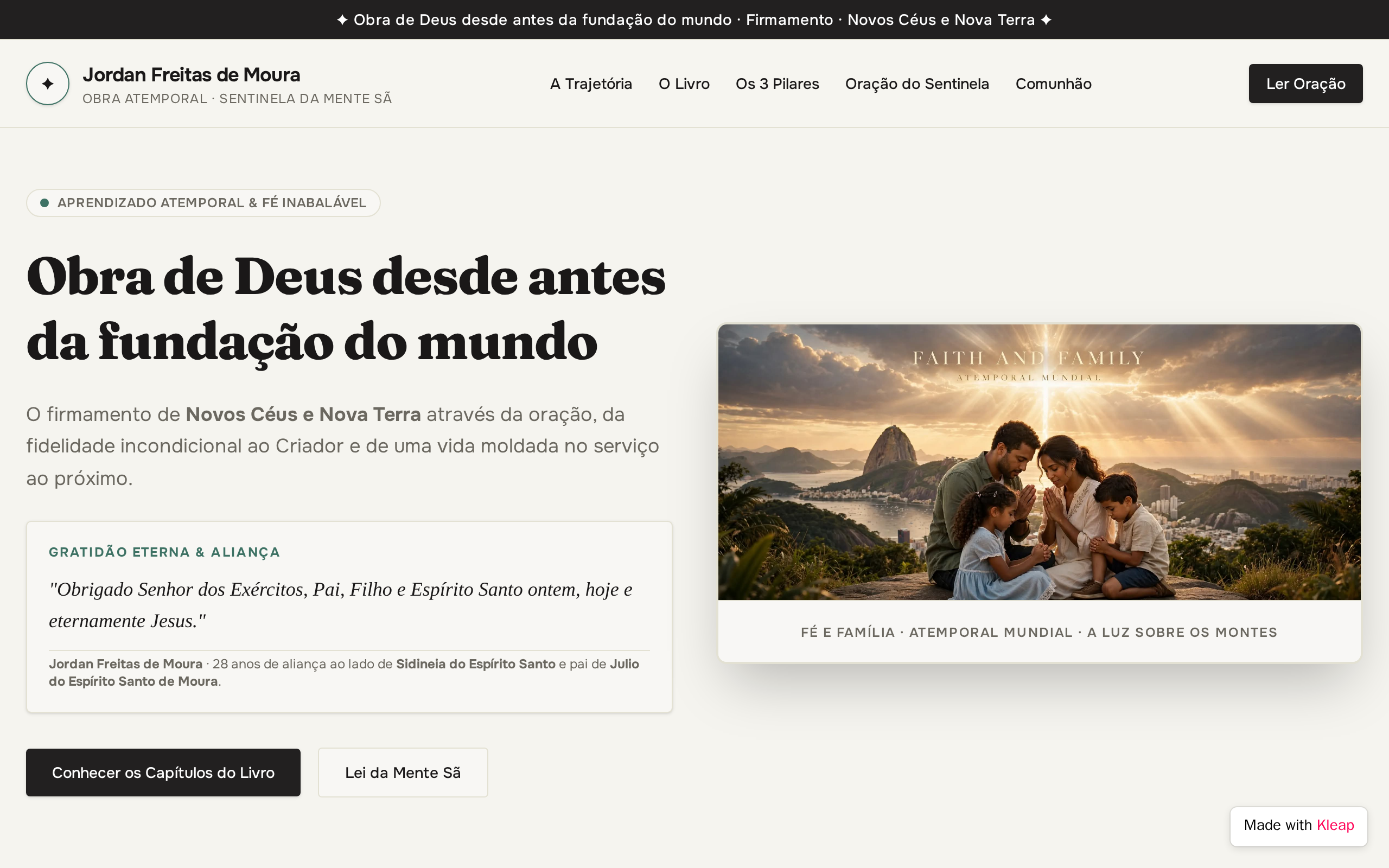 Obra Deus website example
