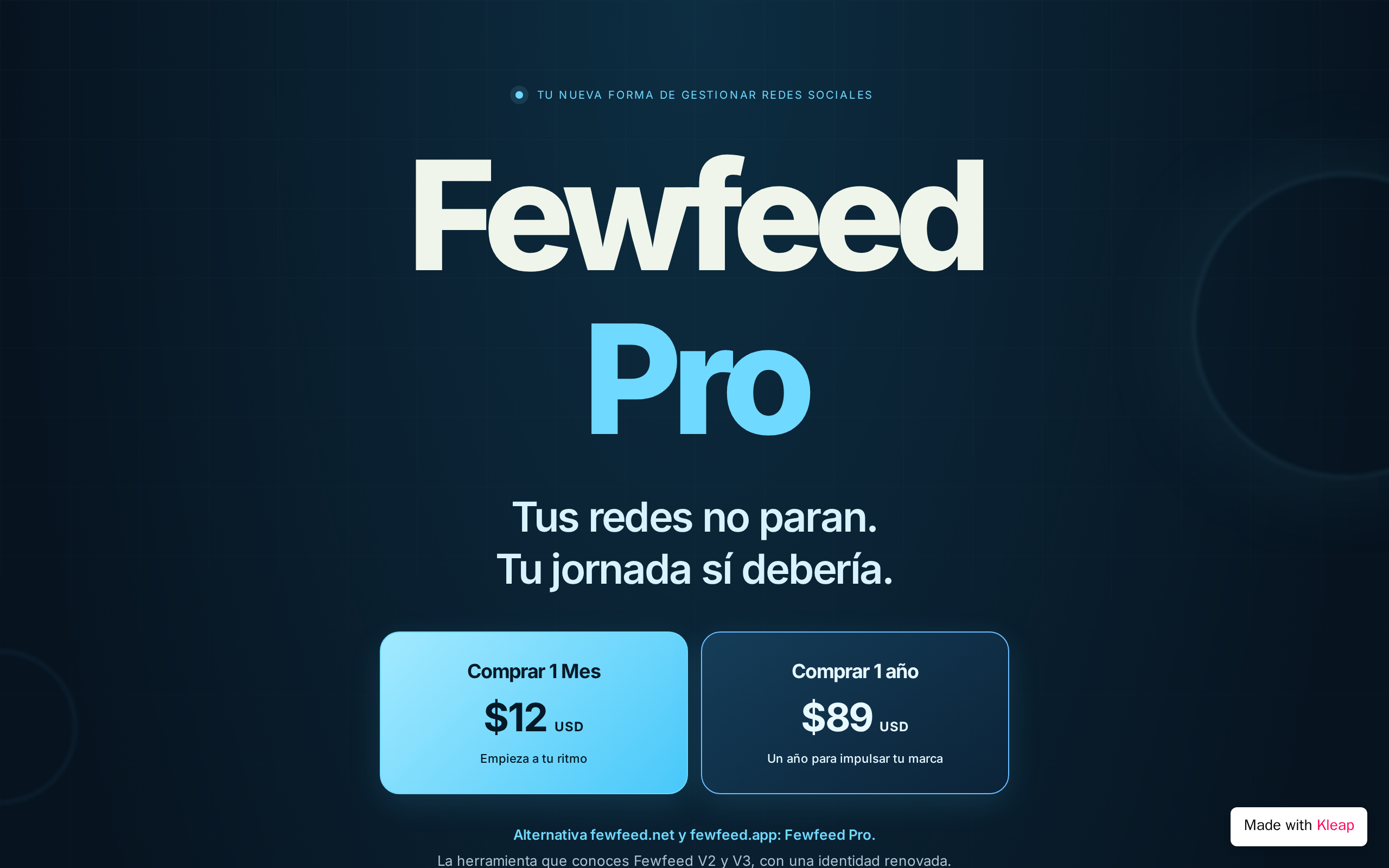 Fewfeed Pro