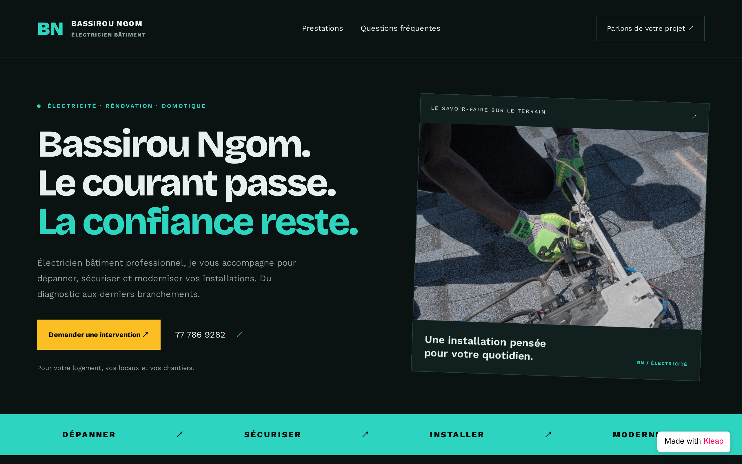 Bassirou Ngom — Électricien