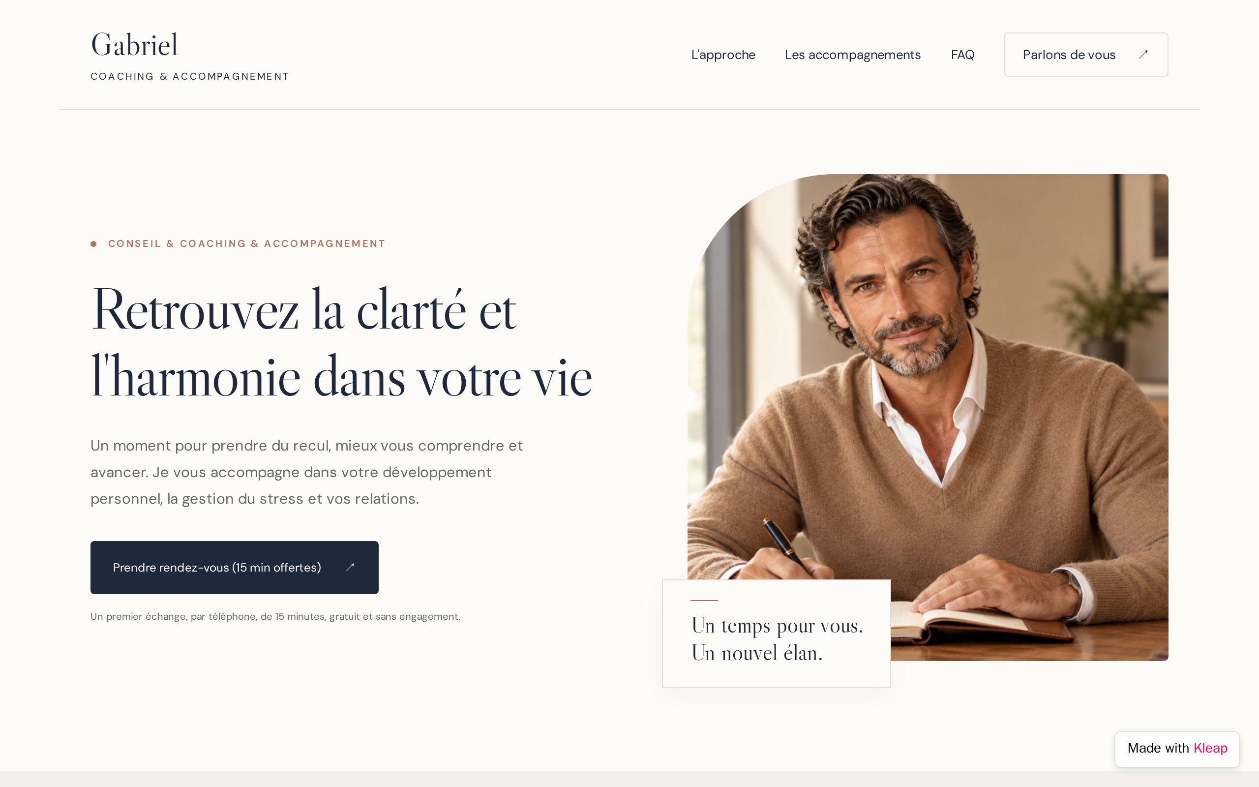 Gabriel — Coaching & Accompagnement