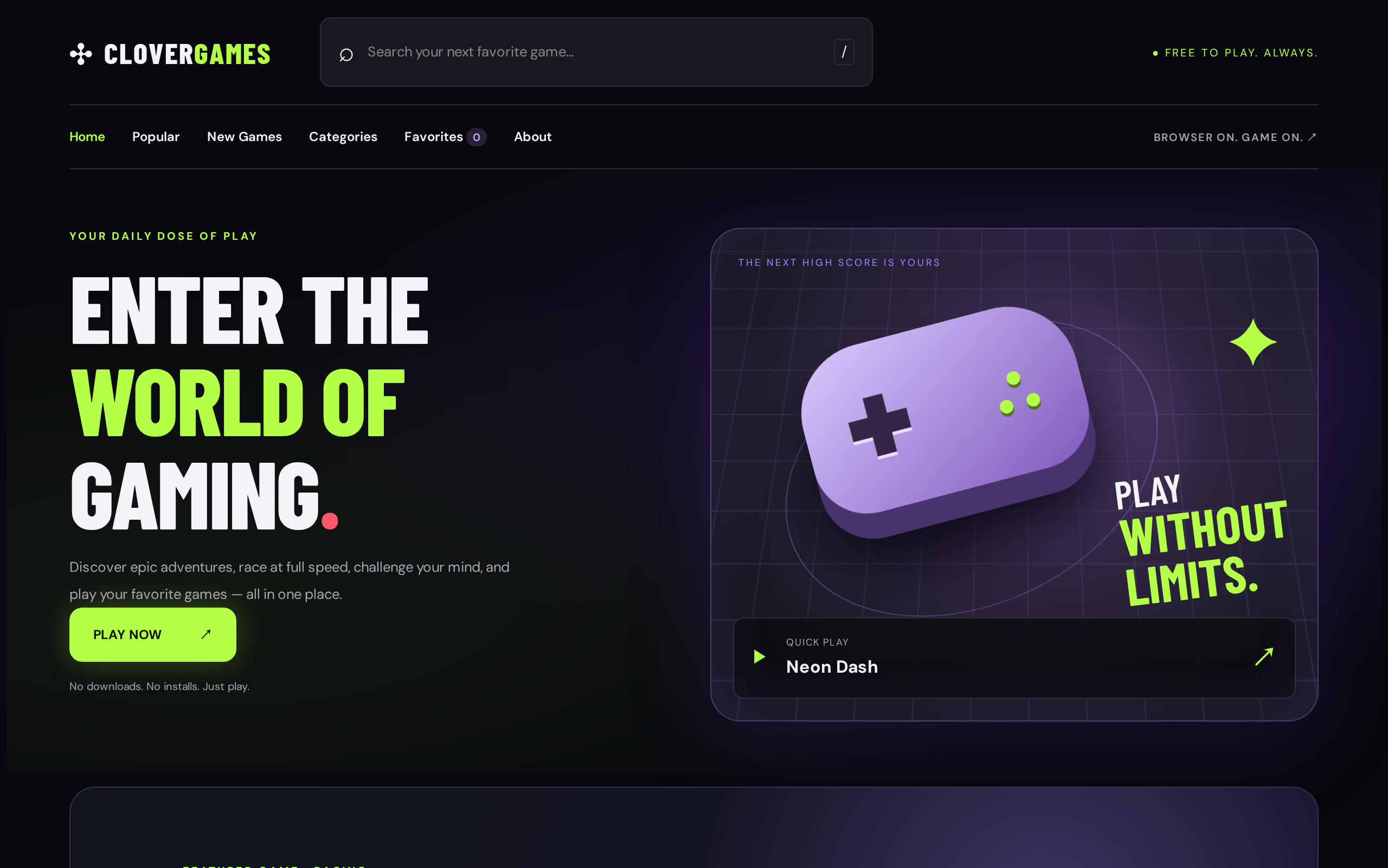 CLOVER GAMES
