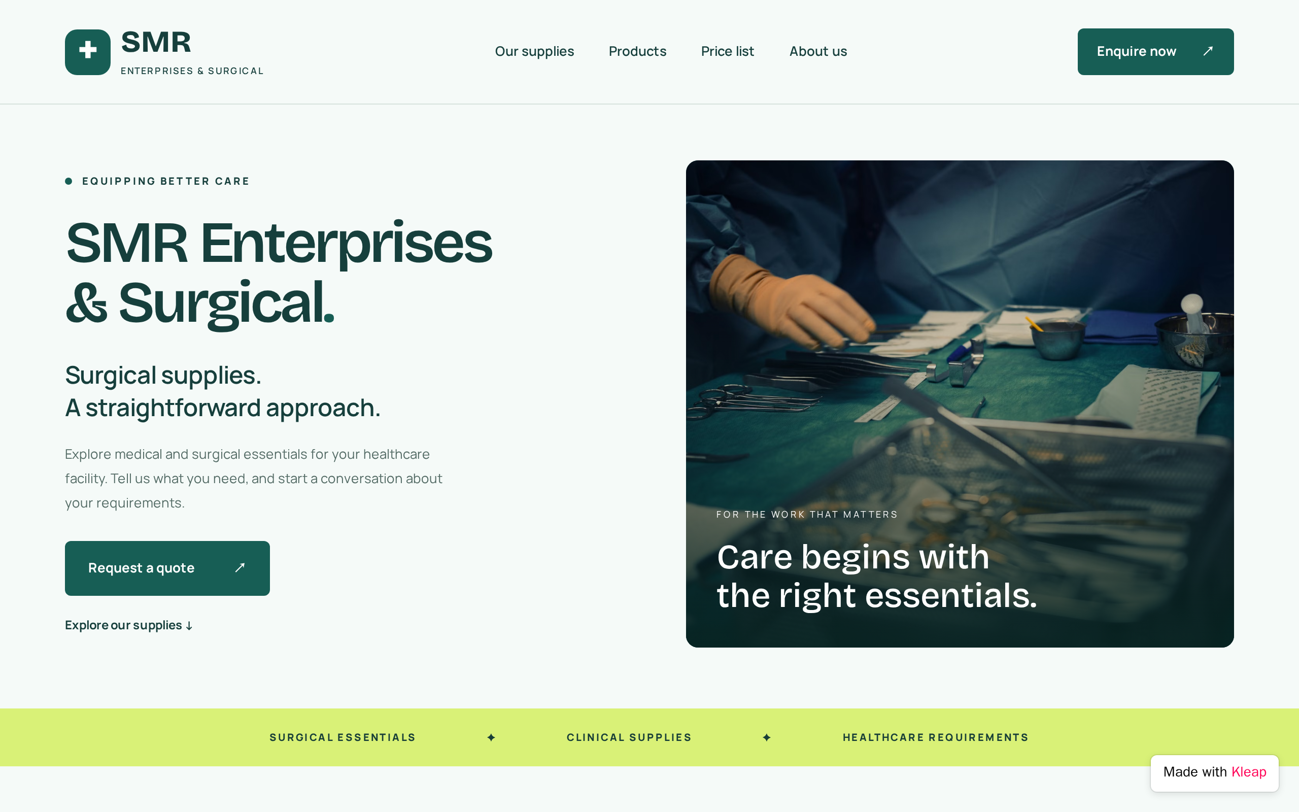 SMR Enterprises & Surgical