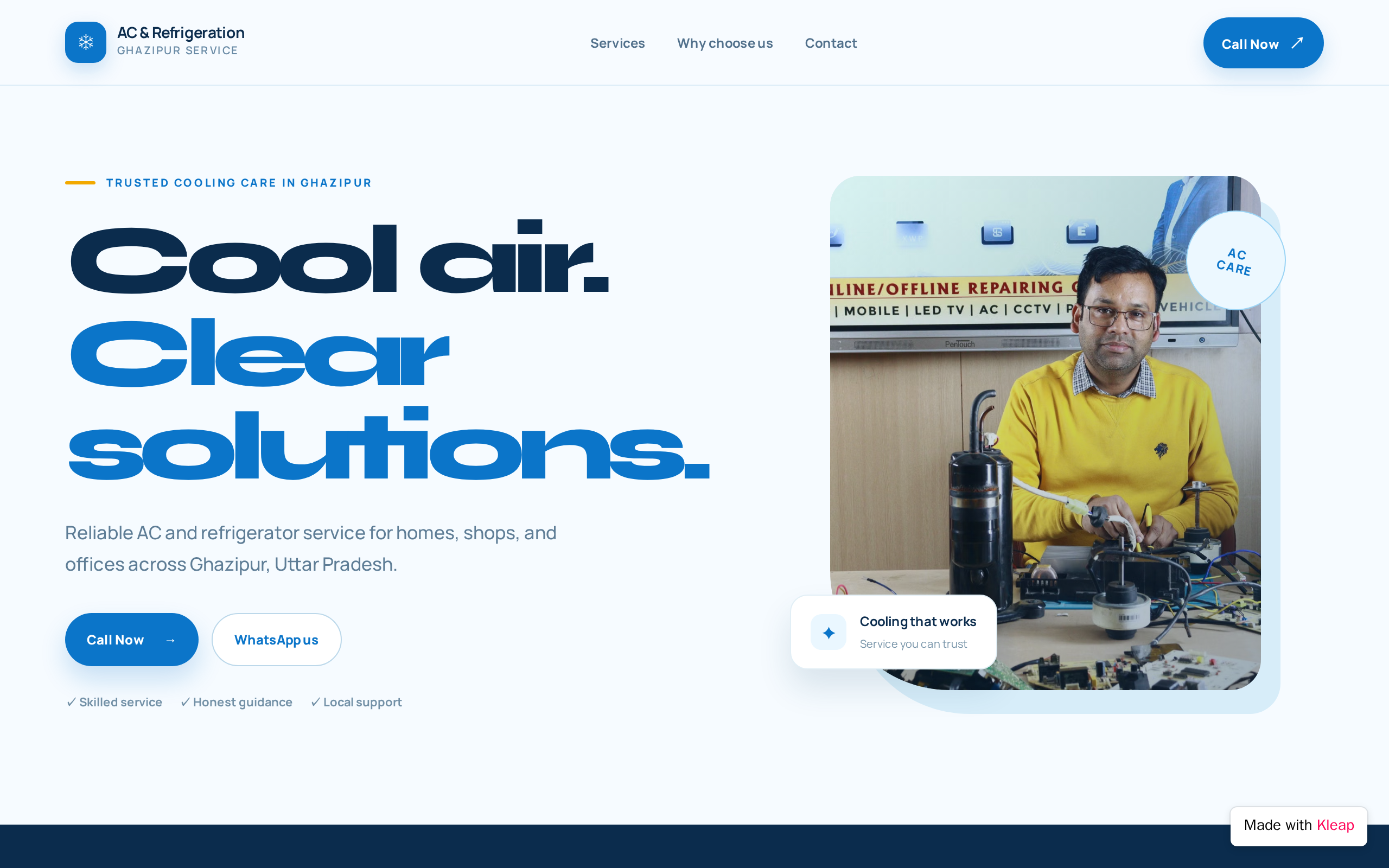 Air Conditioning & Refrigeration Service – Ghazipur