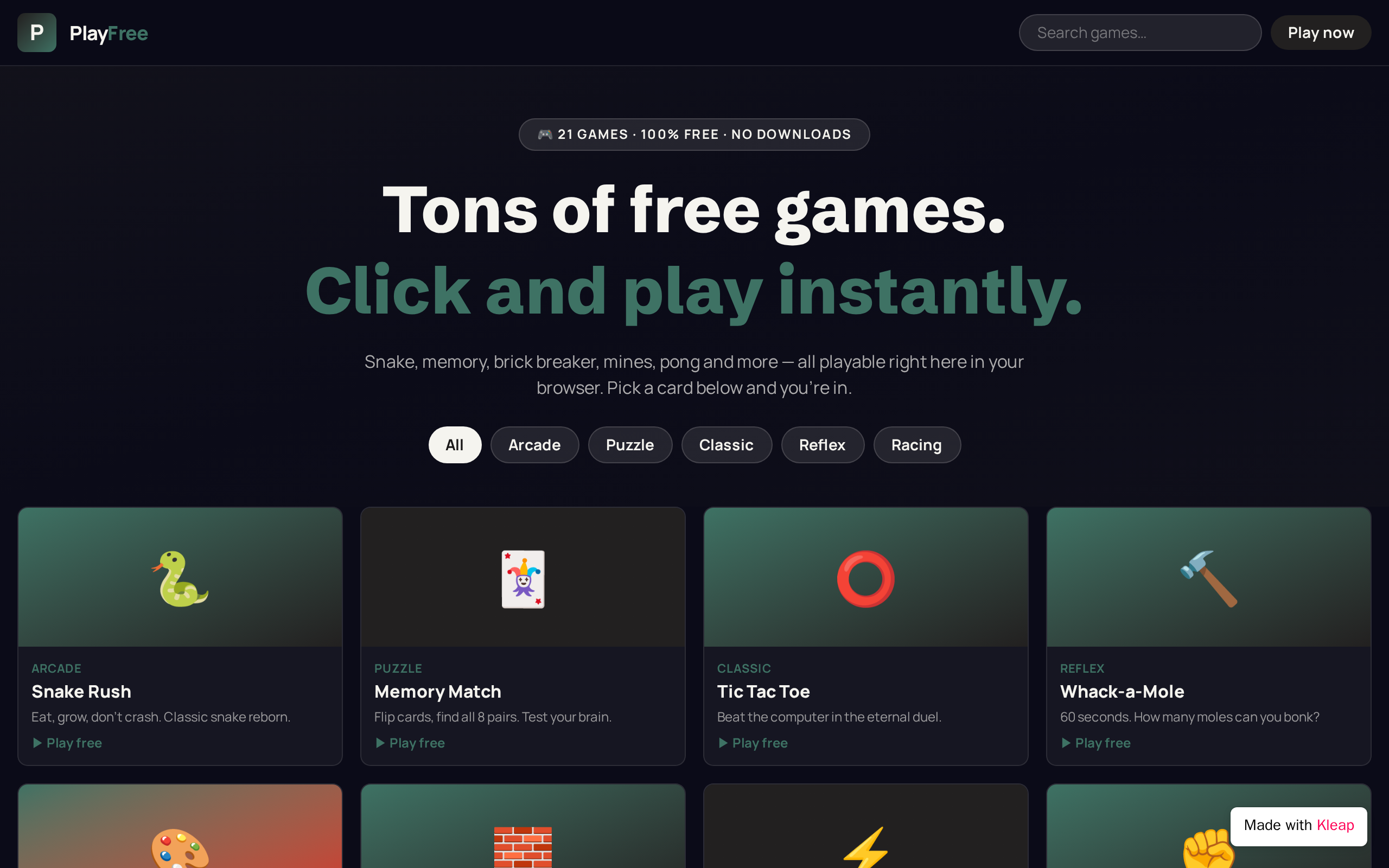 Website That Has Tons of Games Free to