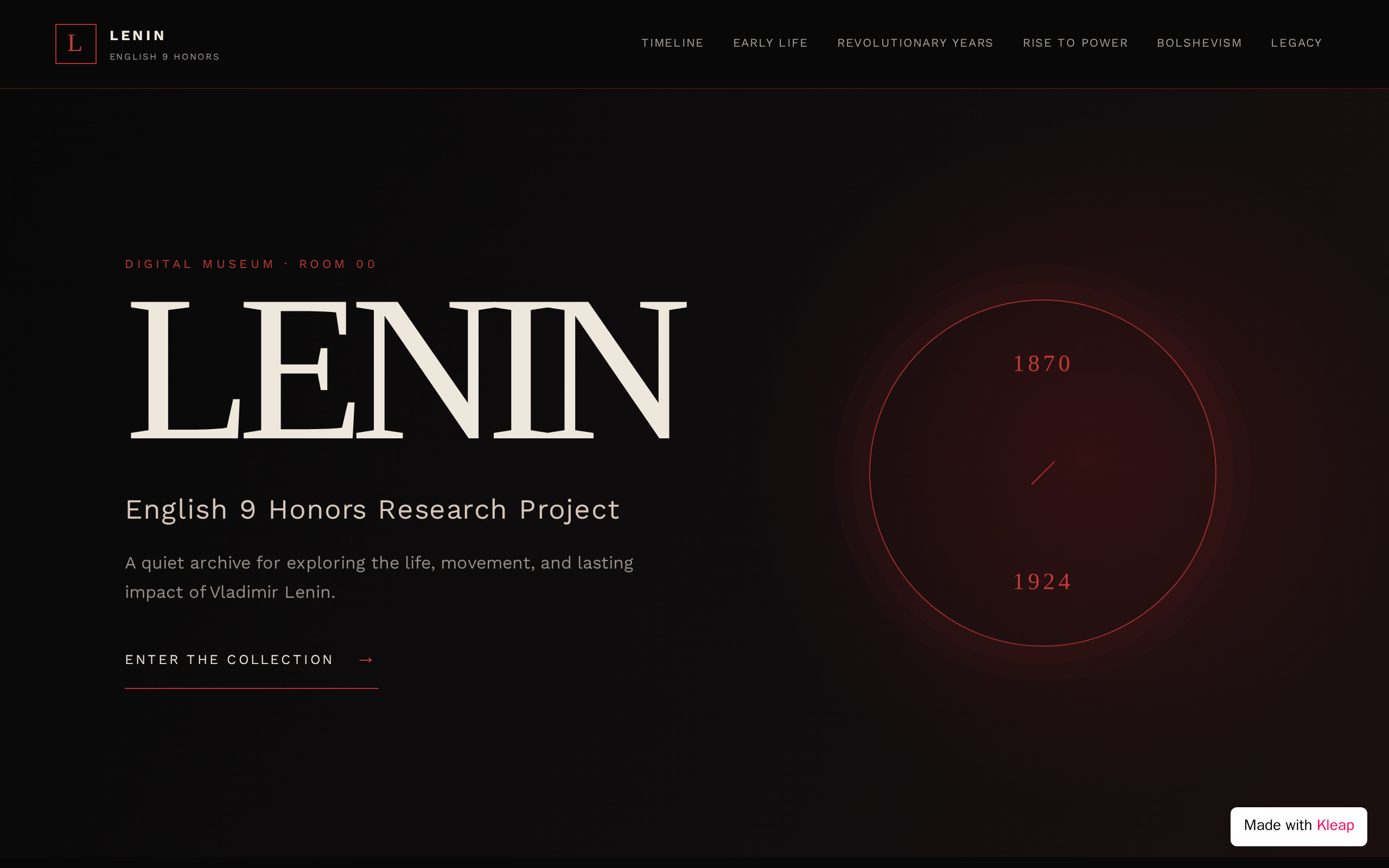Lenin English 9 Honors