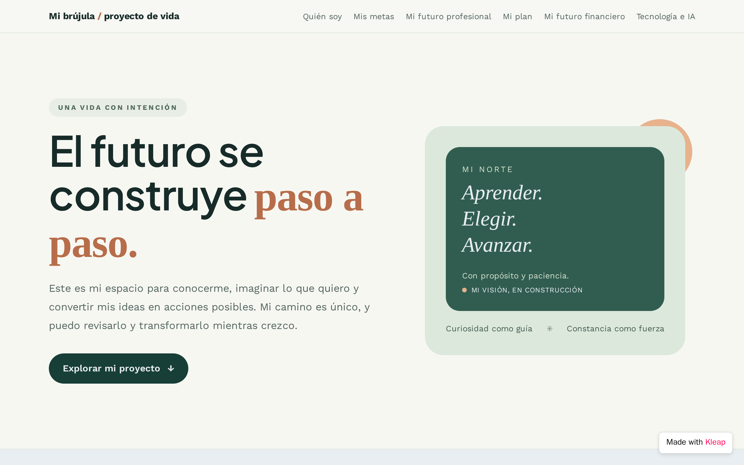 Mi Proyecto de Vida