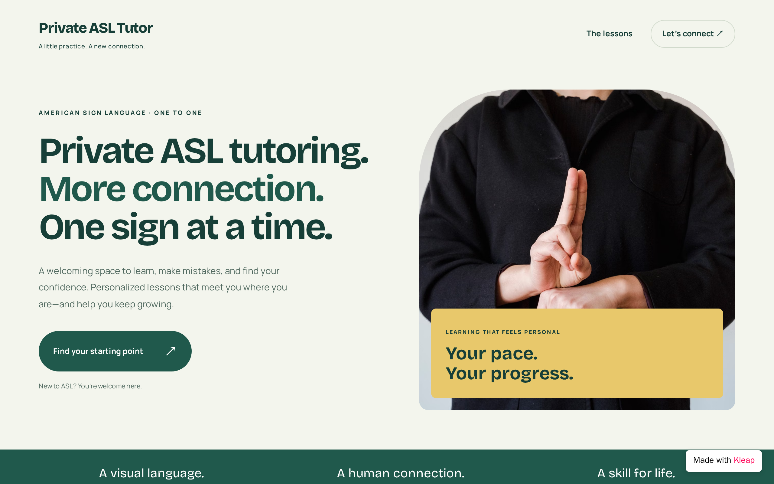 Private Asl Tutor