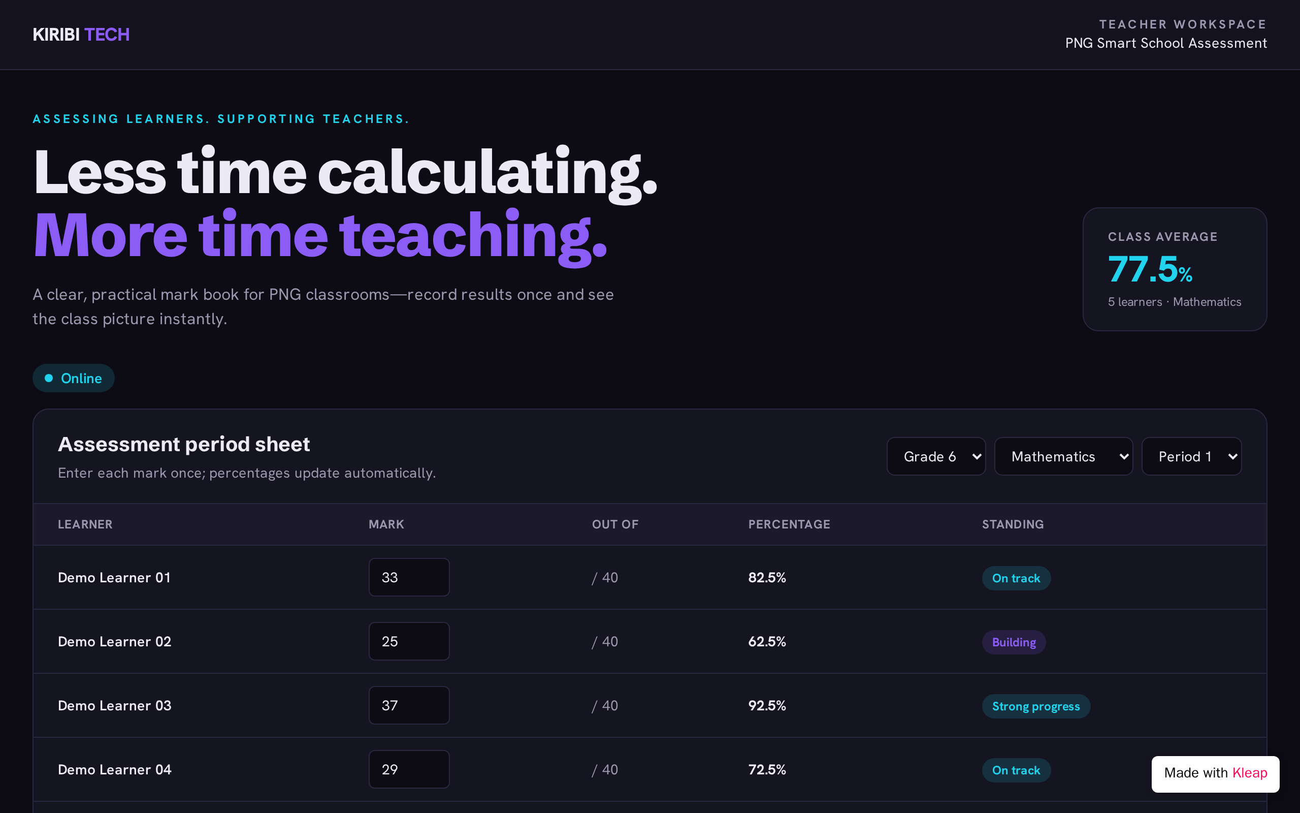 Kiribi Tech Assessments