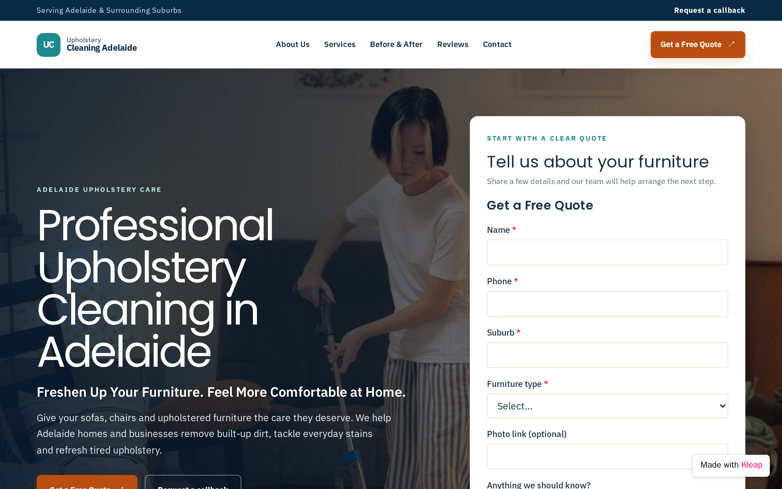 Upholstery Cleaning Adelaide