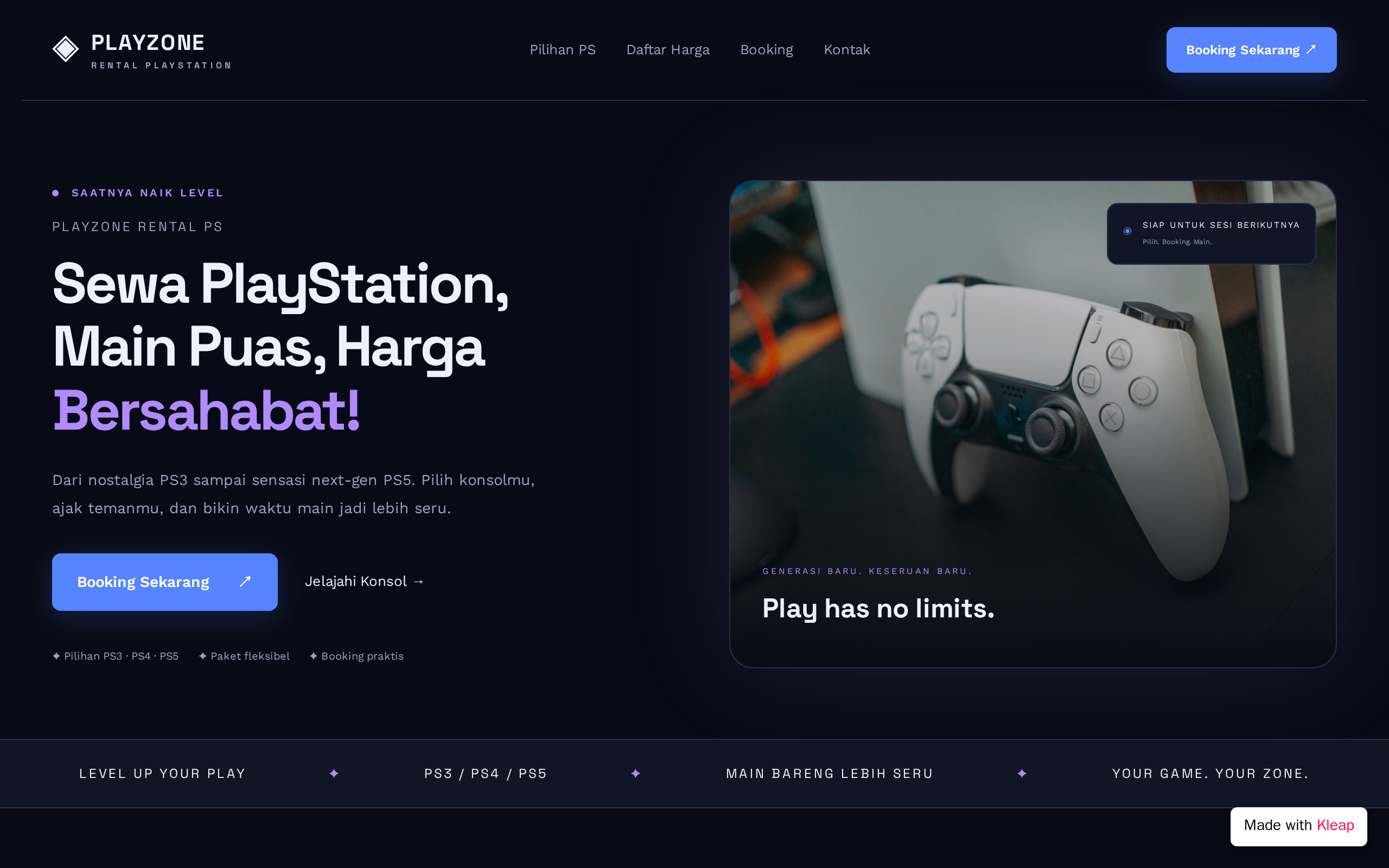 PLAYZONE RENTAL PS