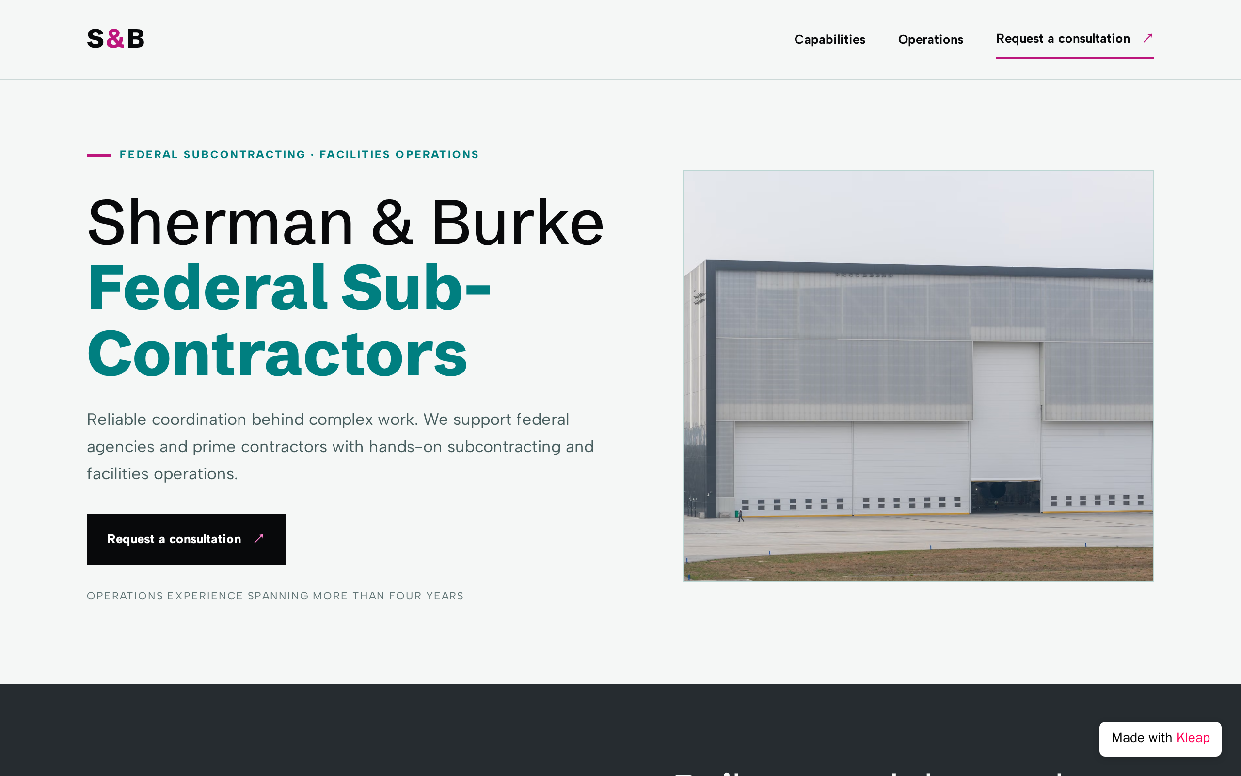 Sherman & Burke Federal Sub-Contractors