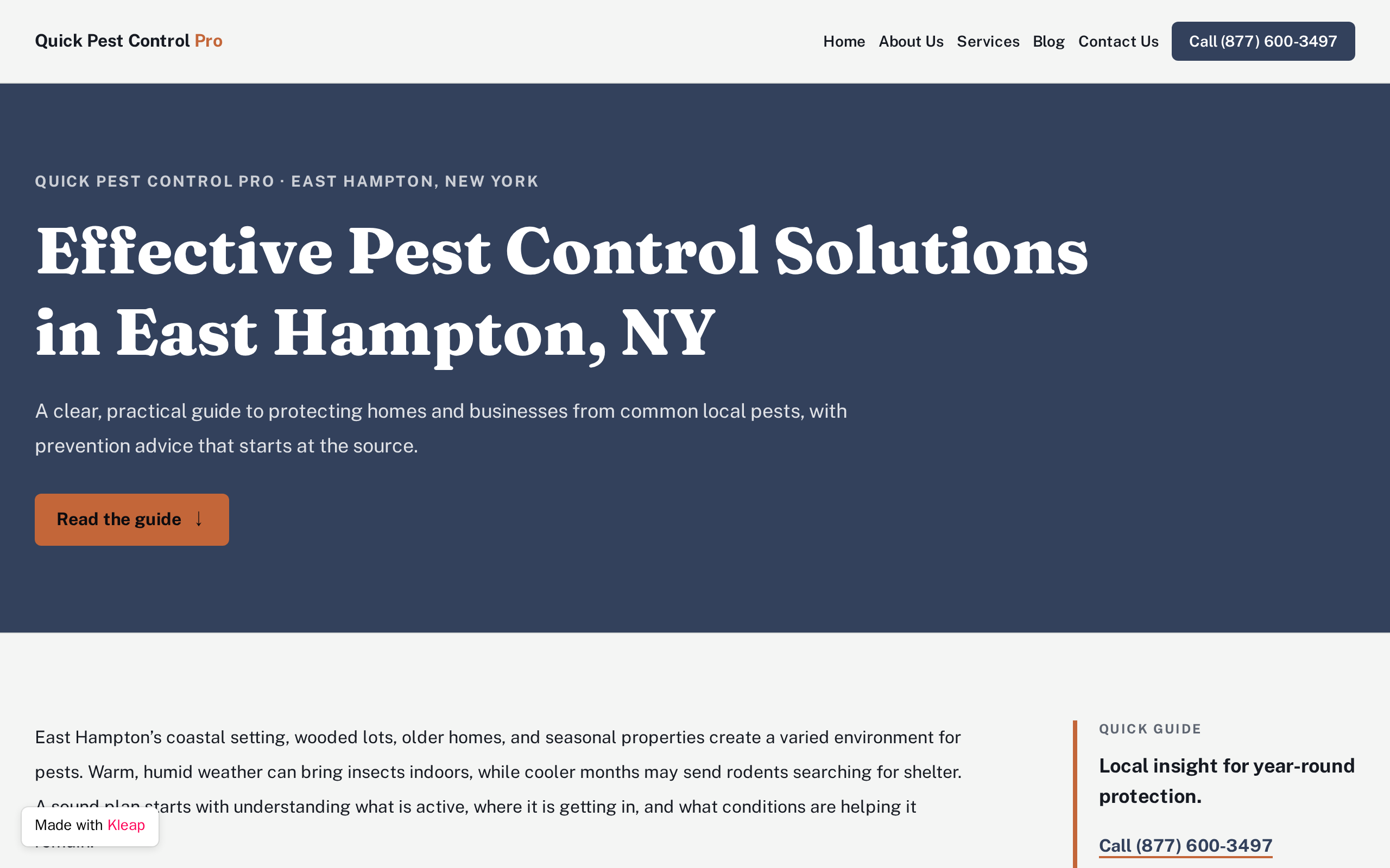 Quick Pest Control Pro