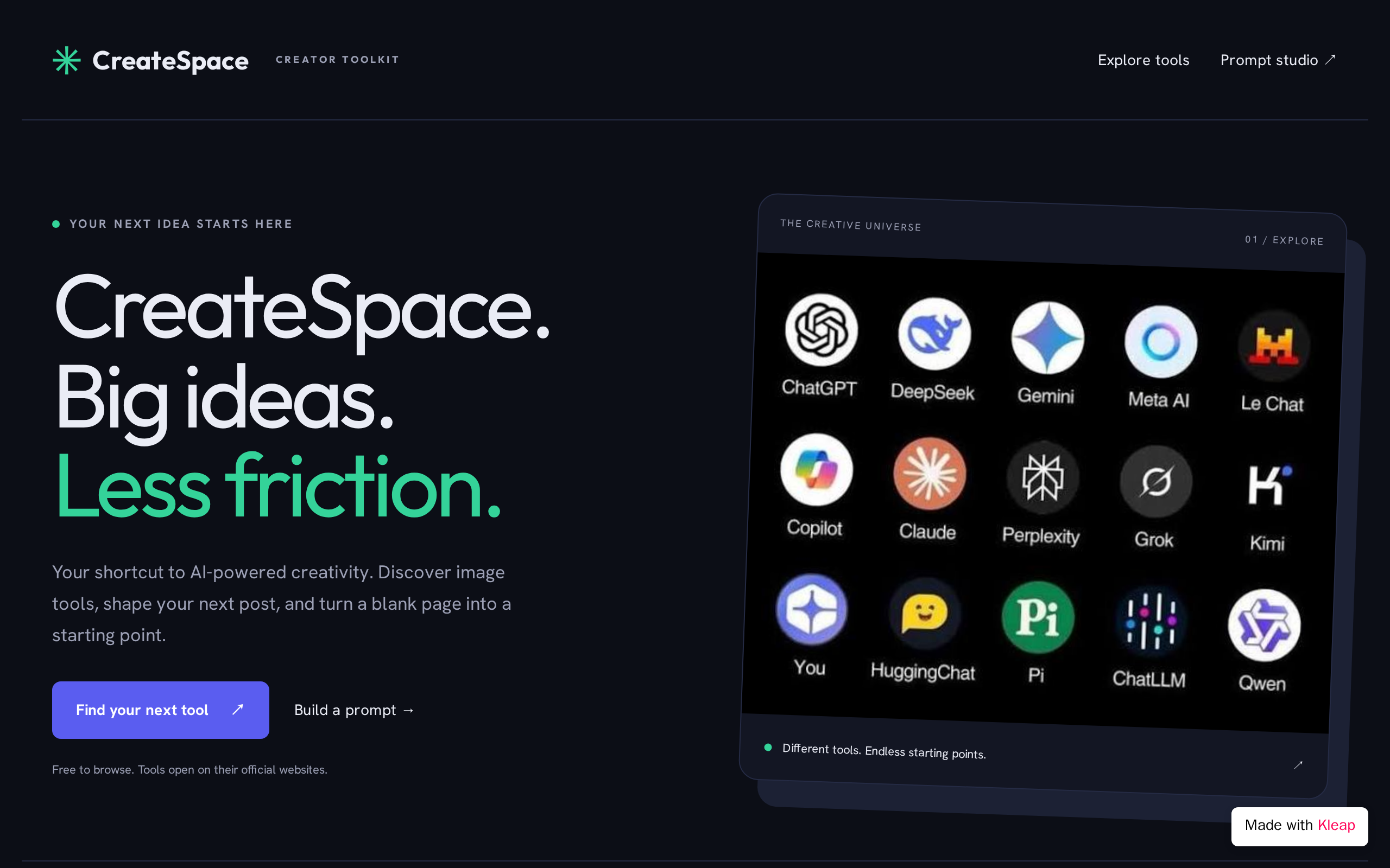 Me a Free Content Creater Website Where
