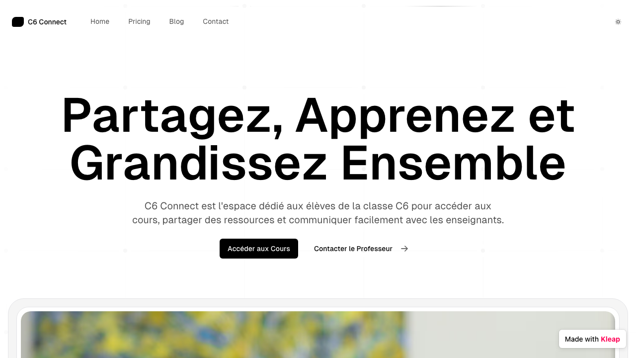 Classe C6 Connect website example