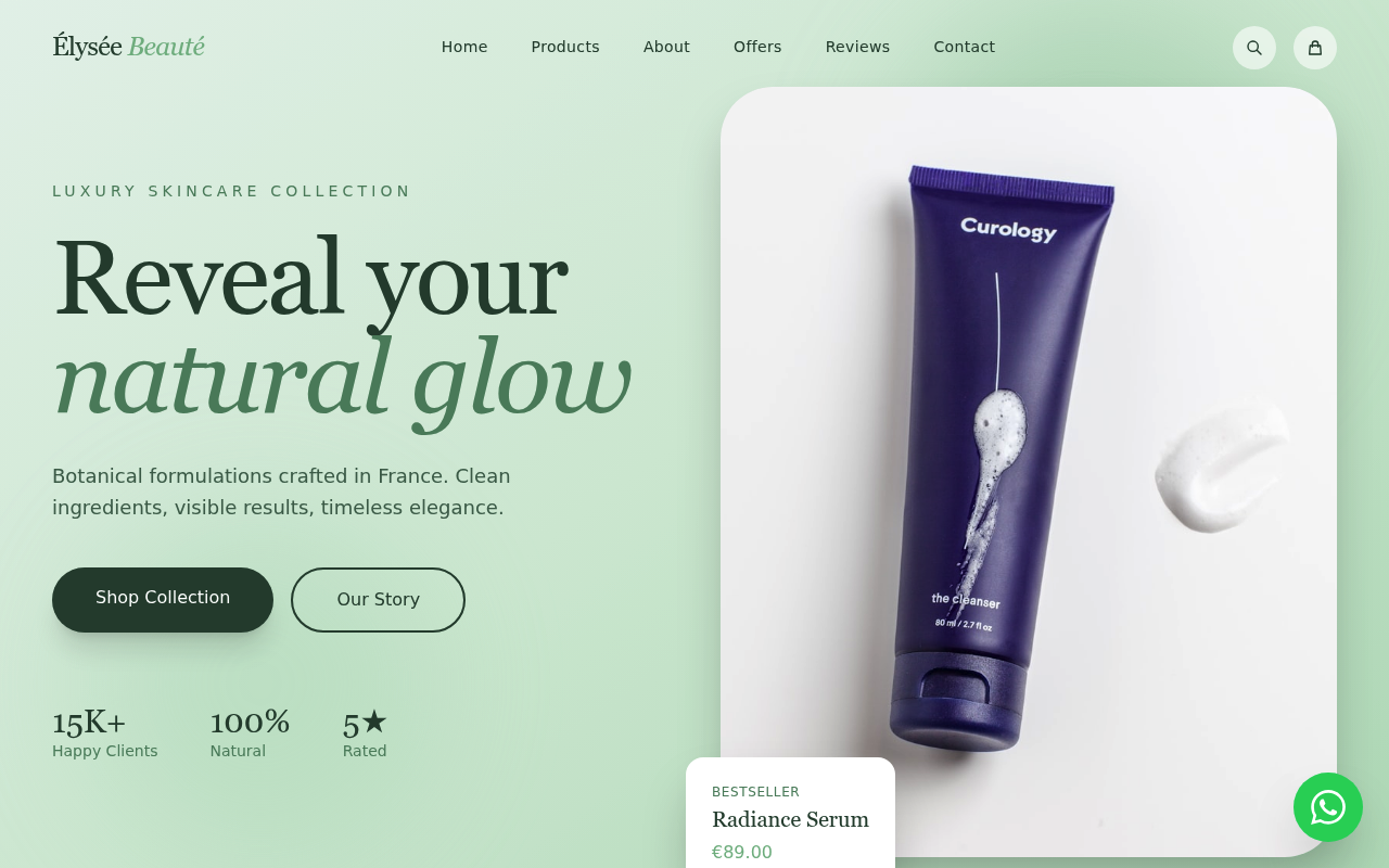 Home website example