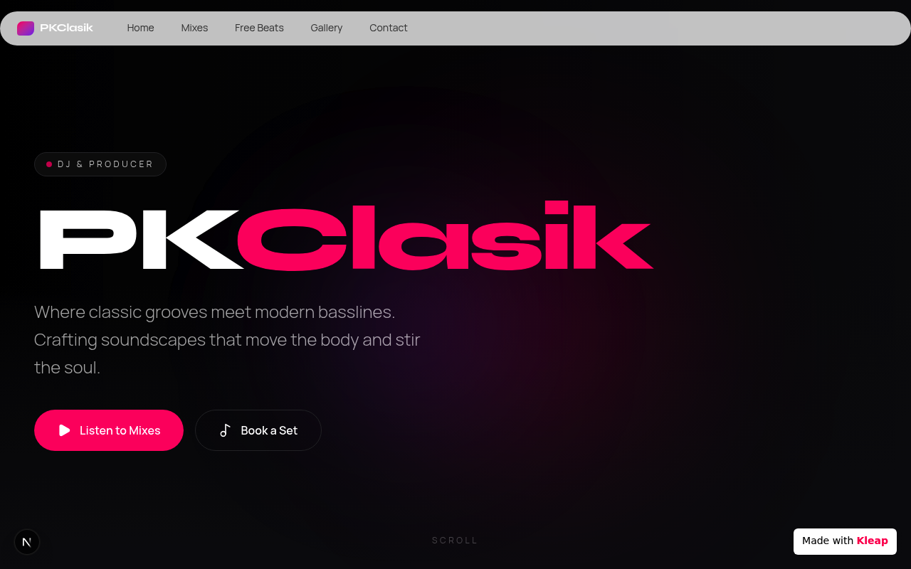 PKClasik website example