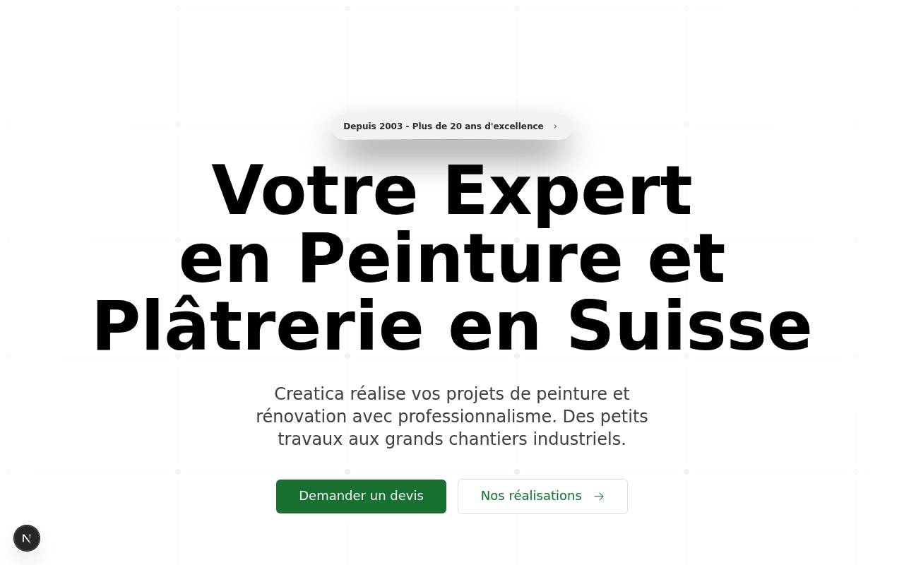 Creatica Peinture website example