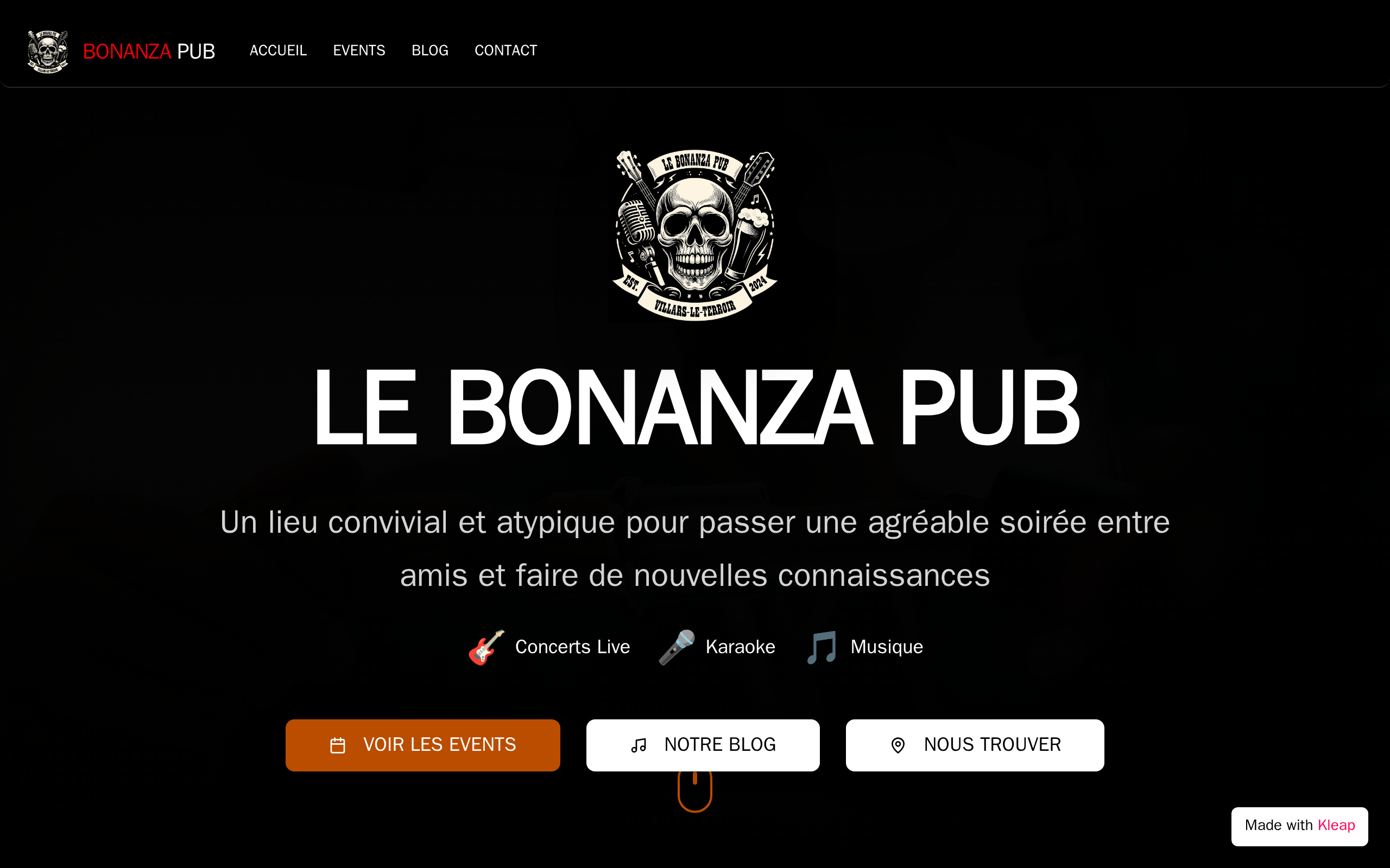 Bonanzapub.ch-Site-officiel website example