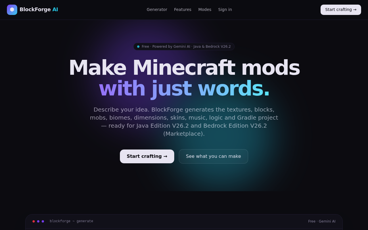 Minecraft Mod Maker | Kleap