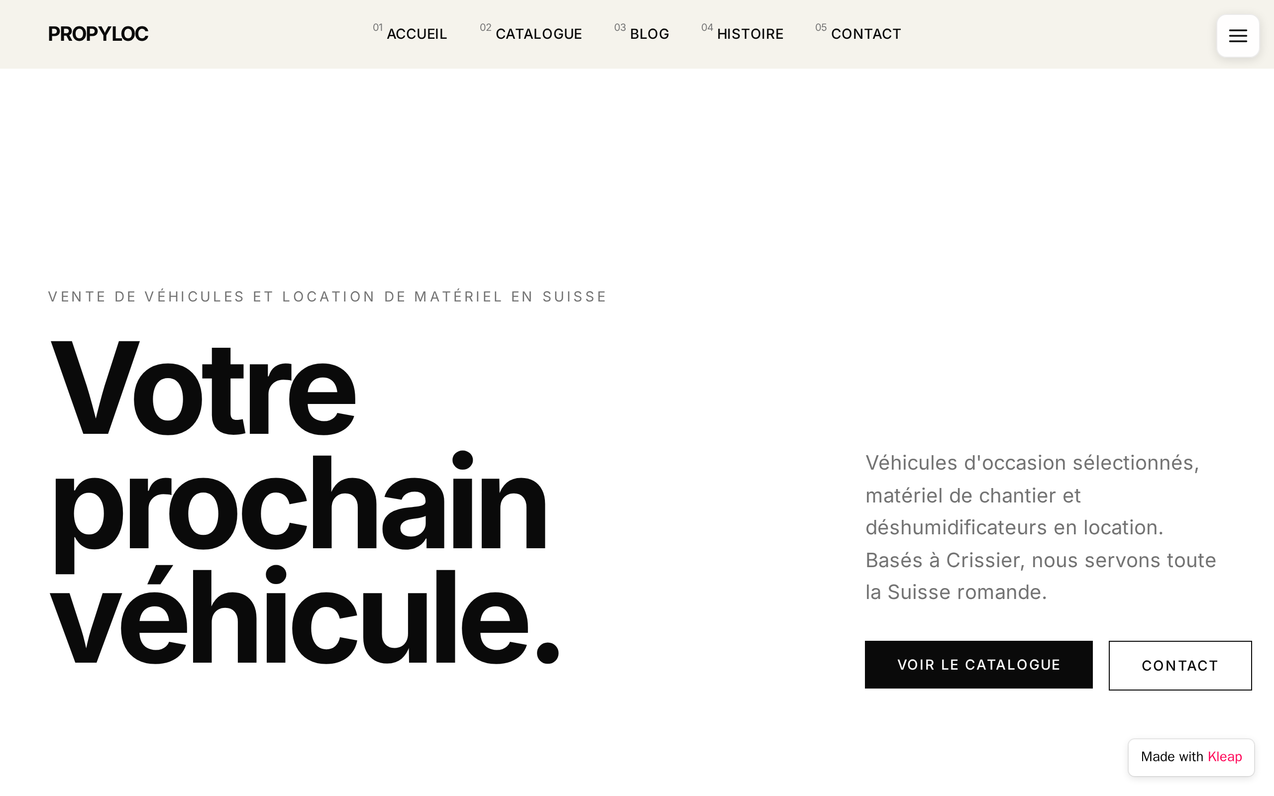 Propyloc.ch website example