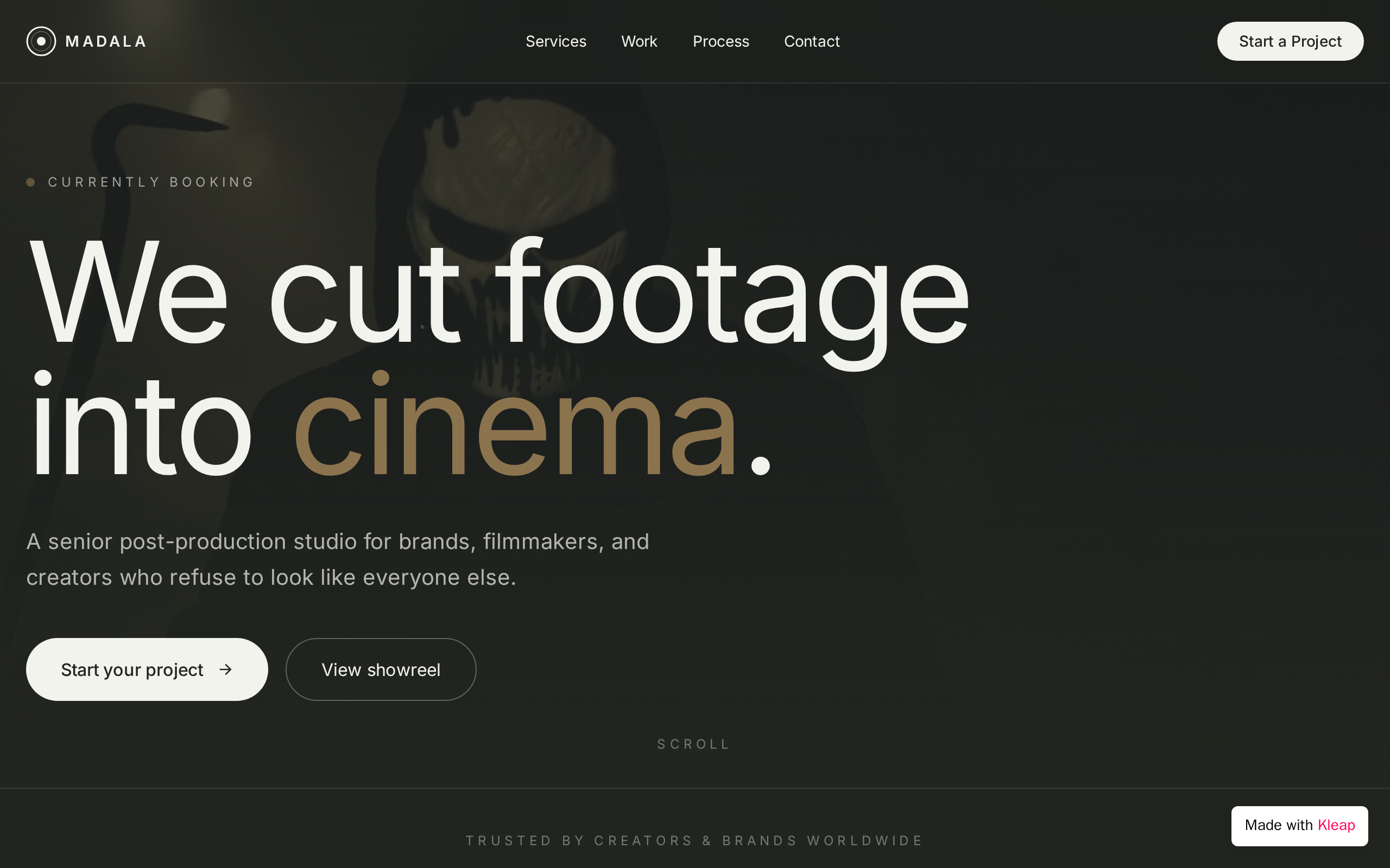 Madala Production website example
