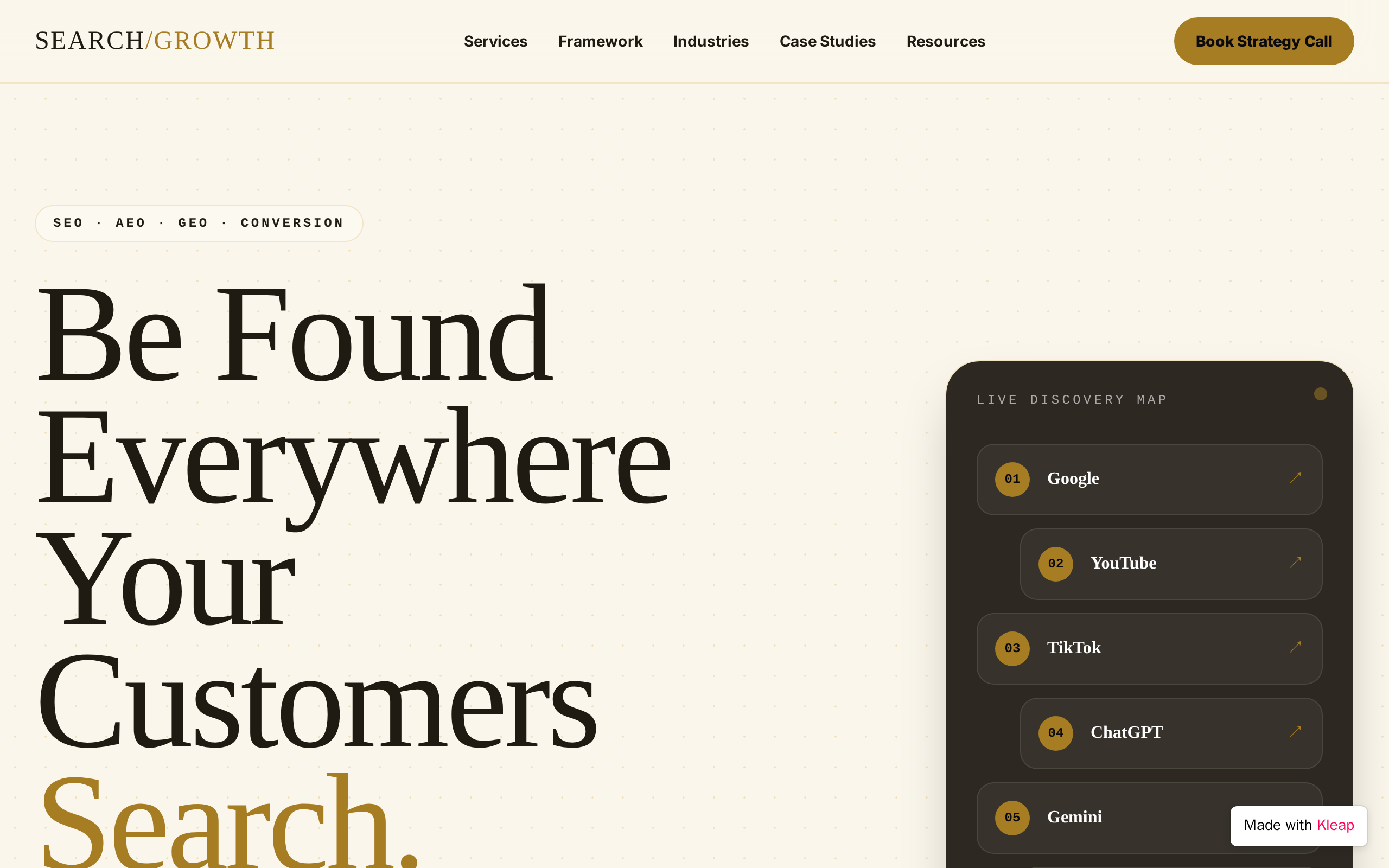 SEO agency website example