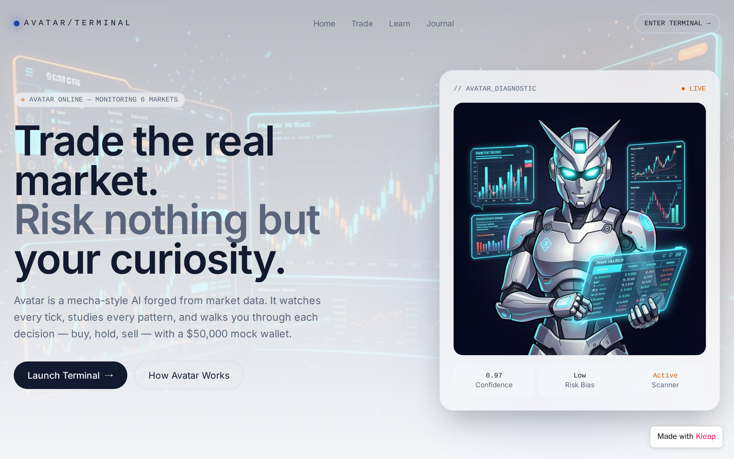 The Character website example