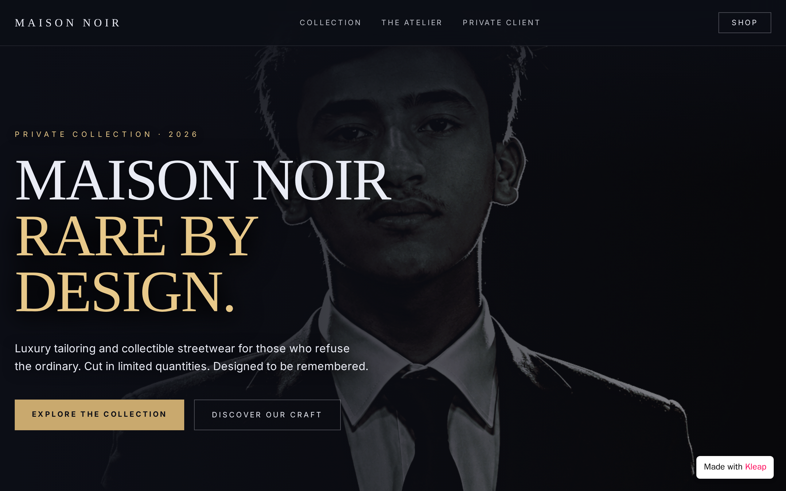 Lux Atelier website example