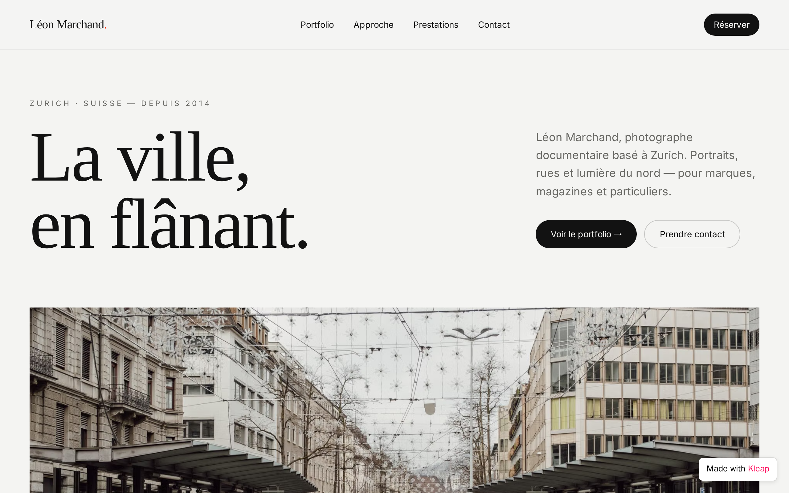 Lumen Zürich website example