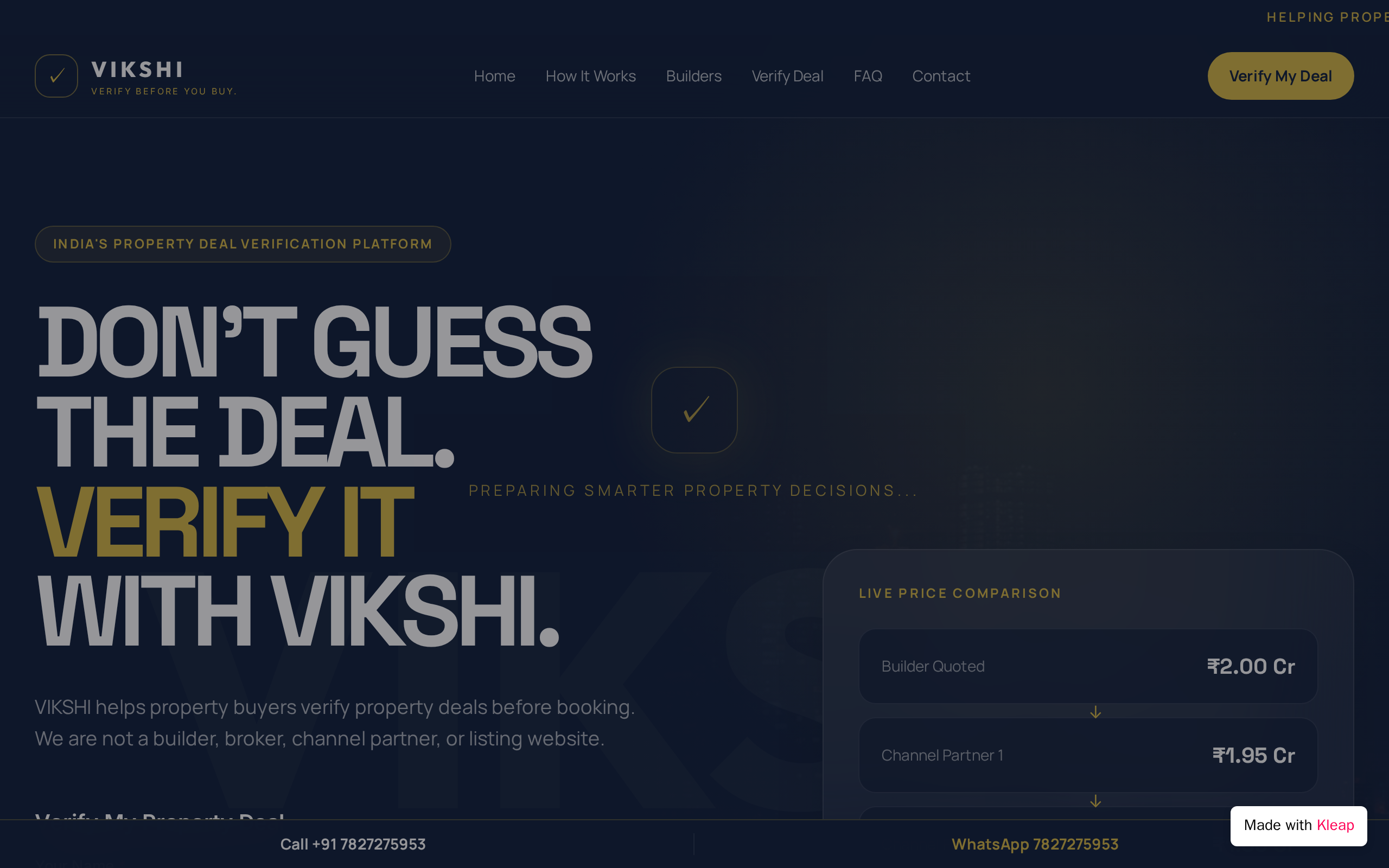 VIKSHI website example