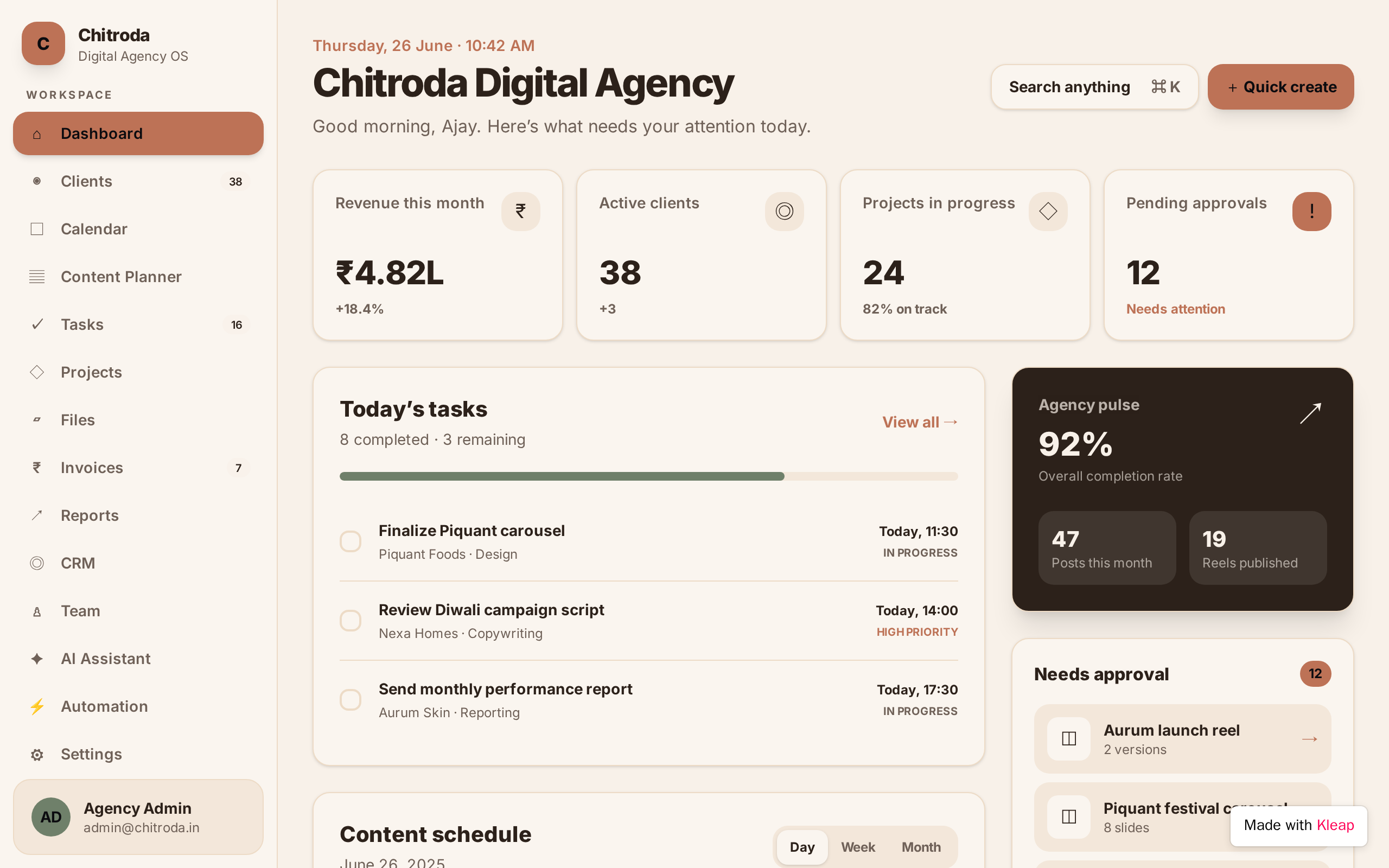 Project Name website example