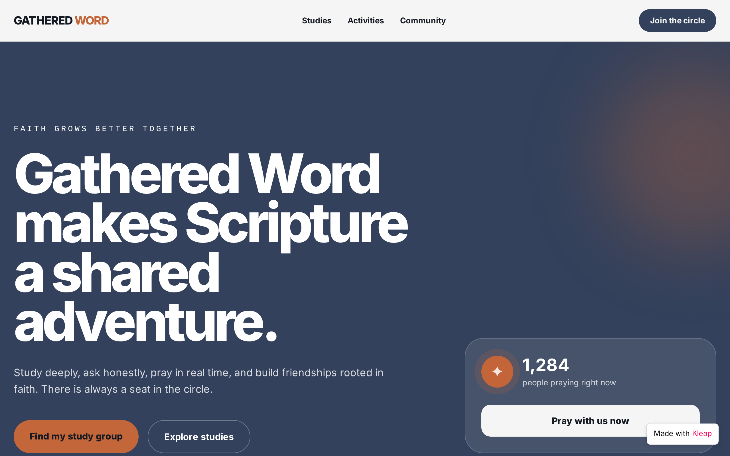 VerseHaven website example