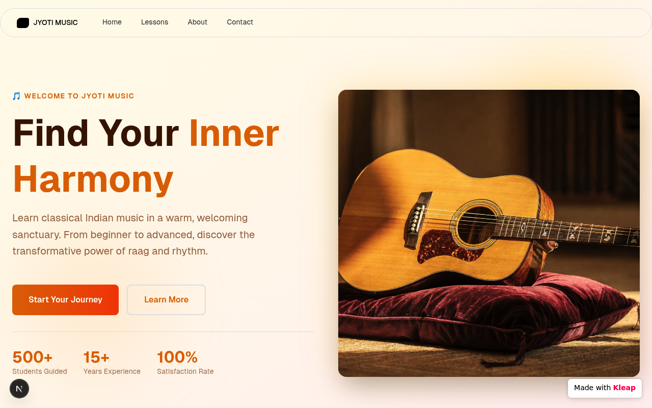 Brand Core website example