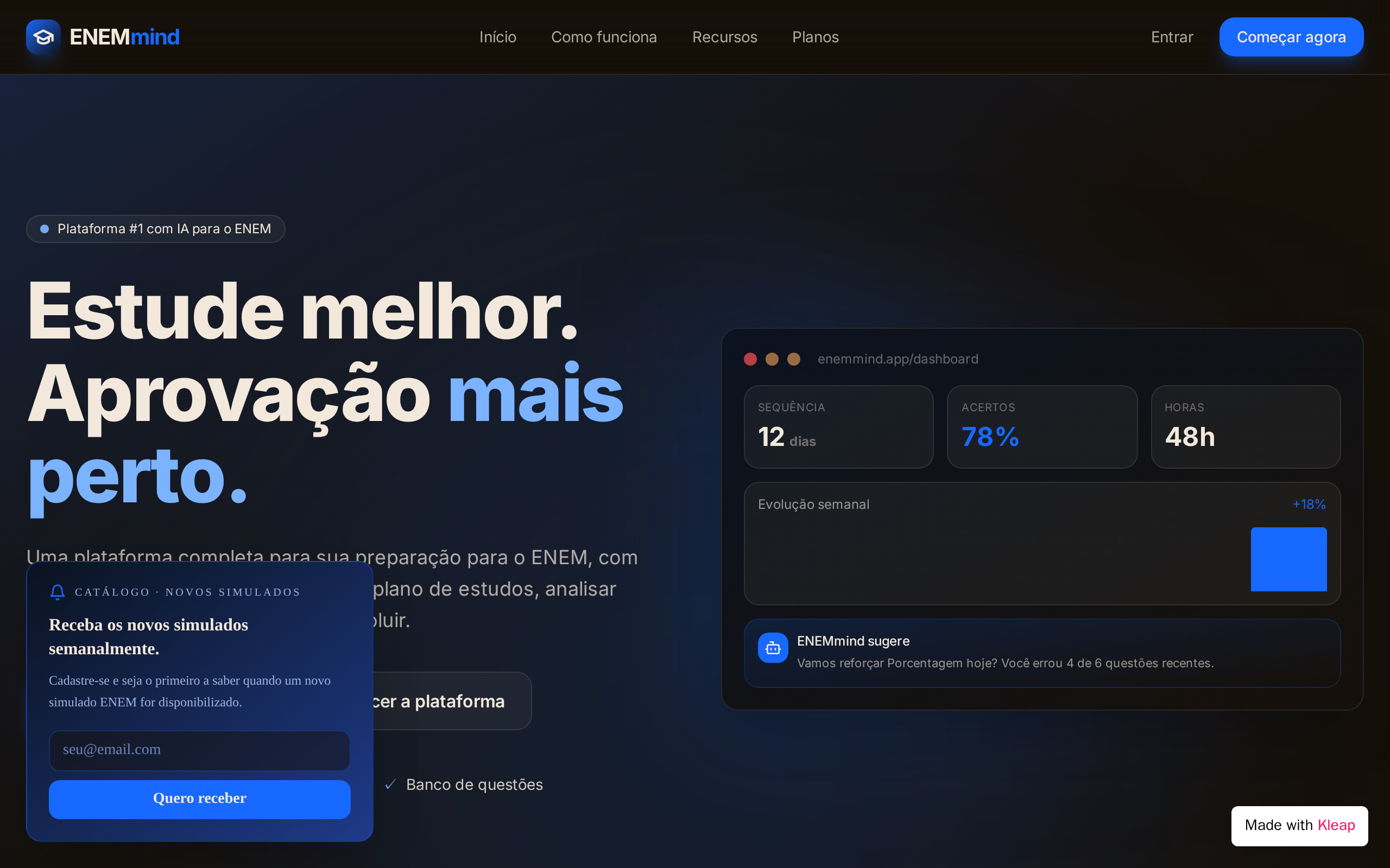 AprovaAI website example