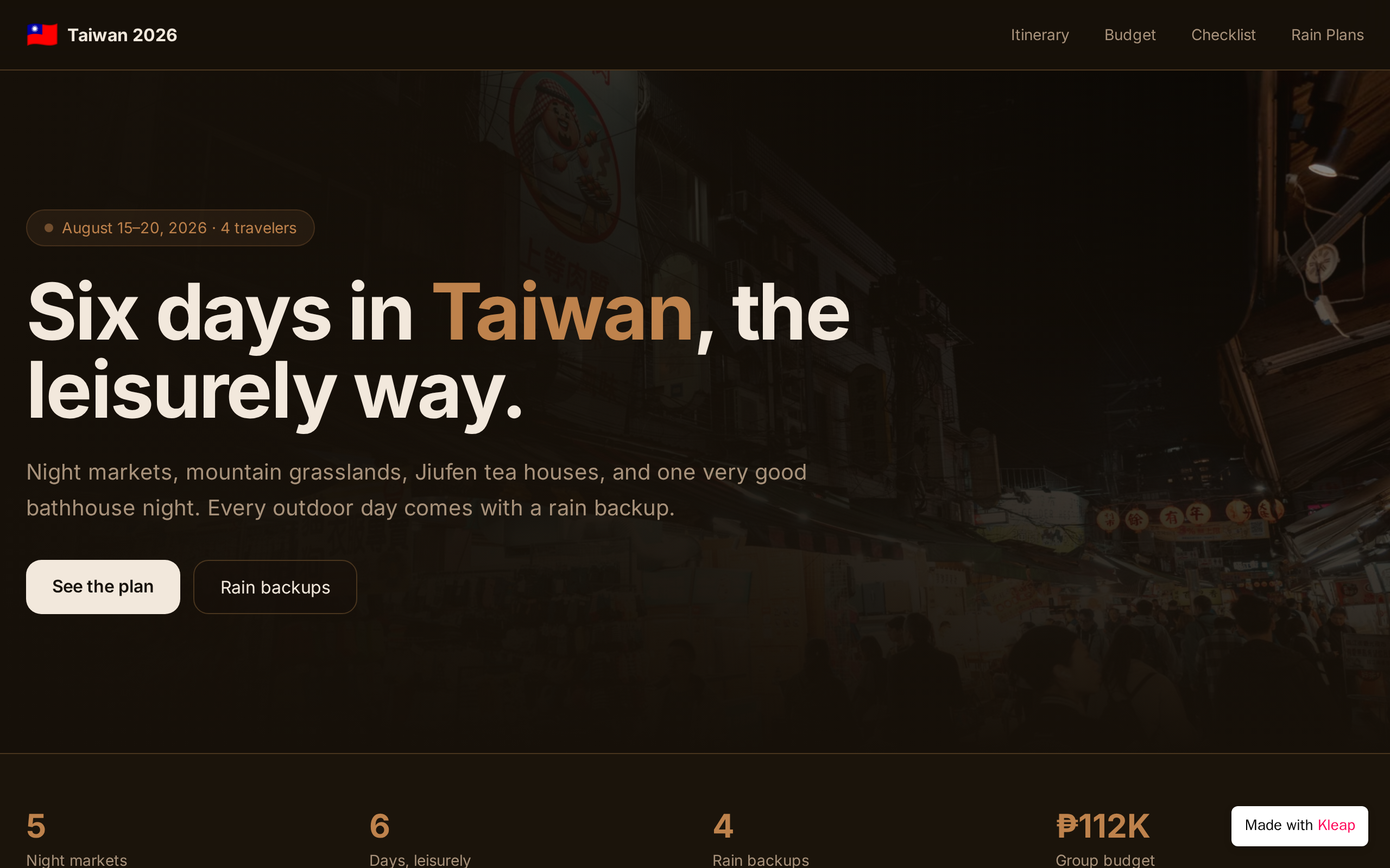 Typhoon Dolphin website example