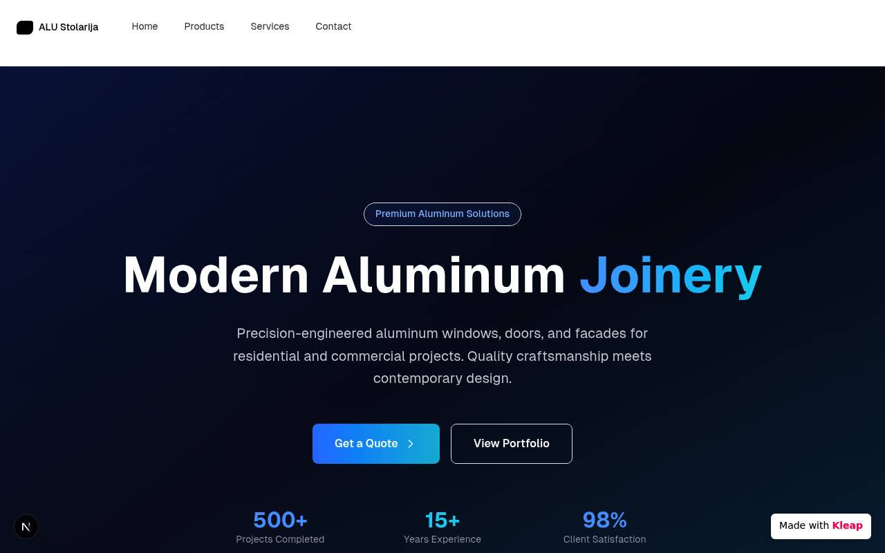About Us website example