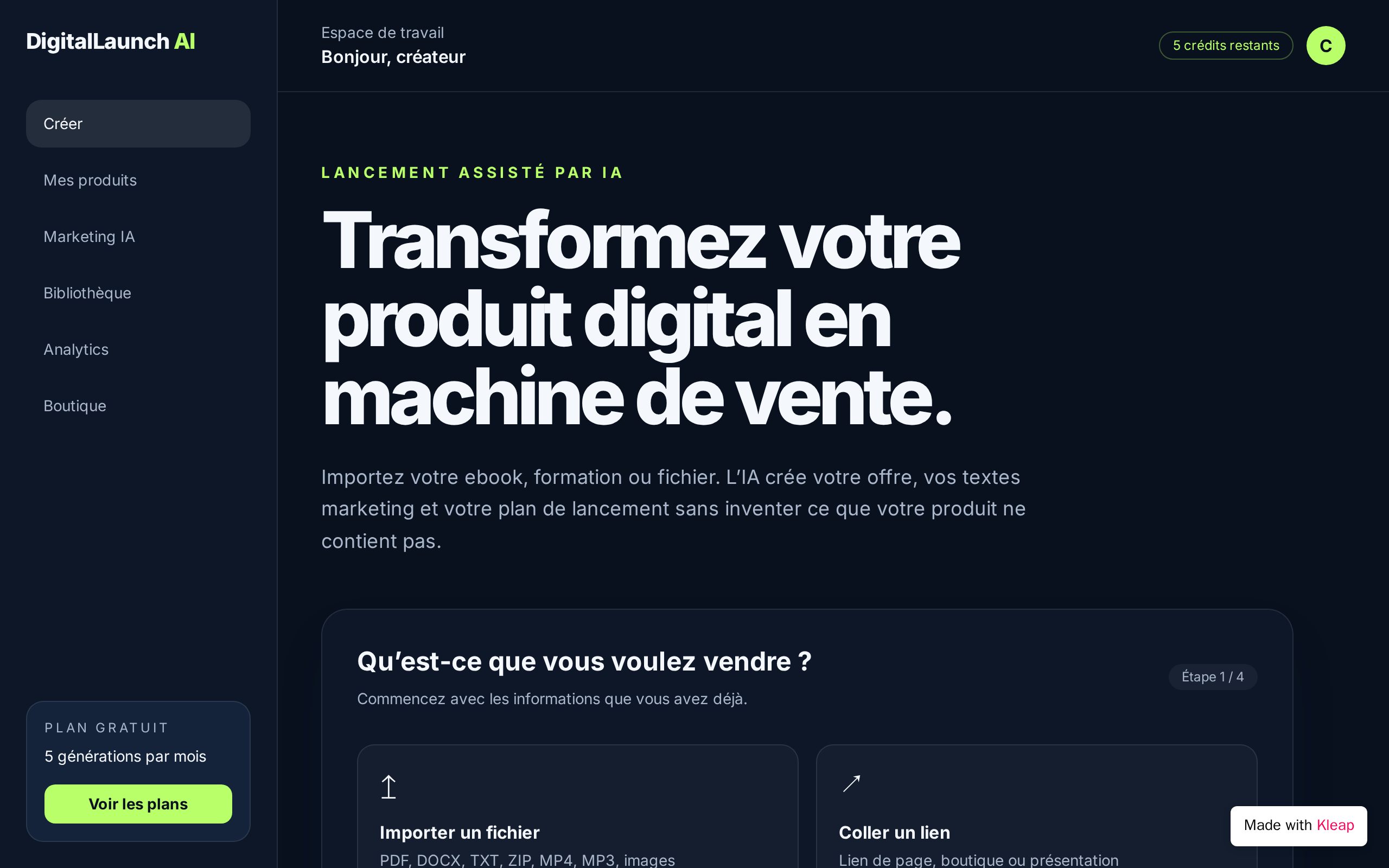 DigitalLaunch website example