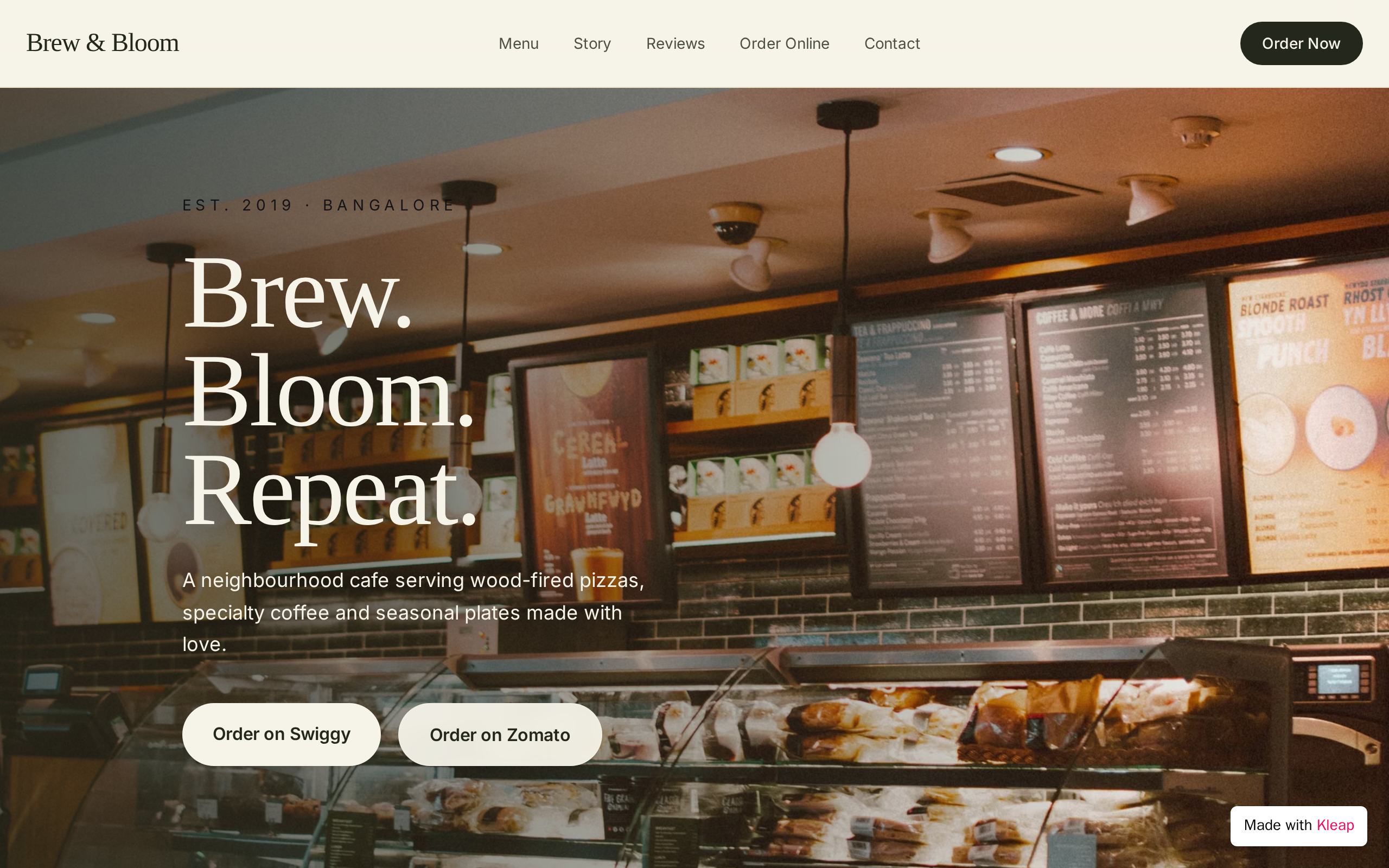 CafeSegments website example