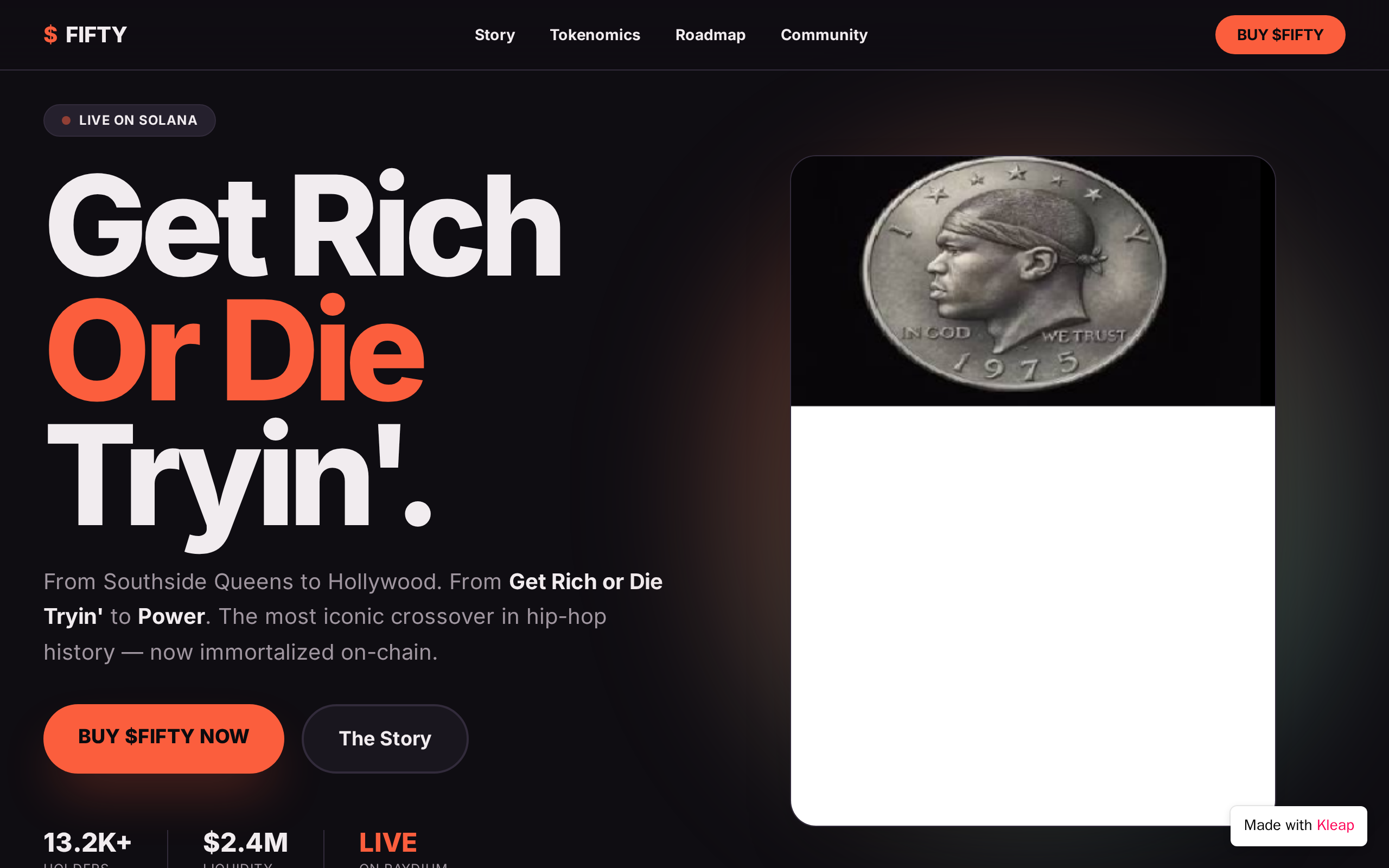 FiftyEmpire website example