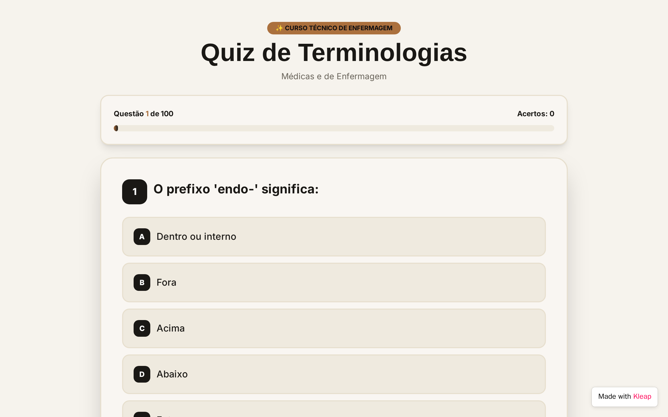 Professor Enfermeiro Mateus Rodrigues — built with Kleap