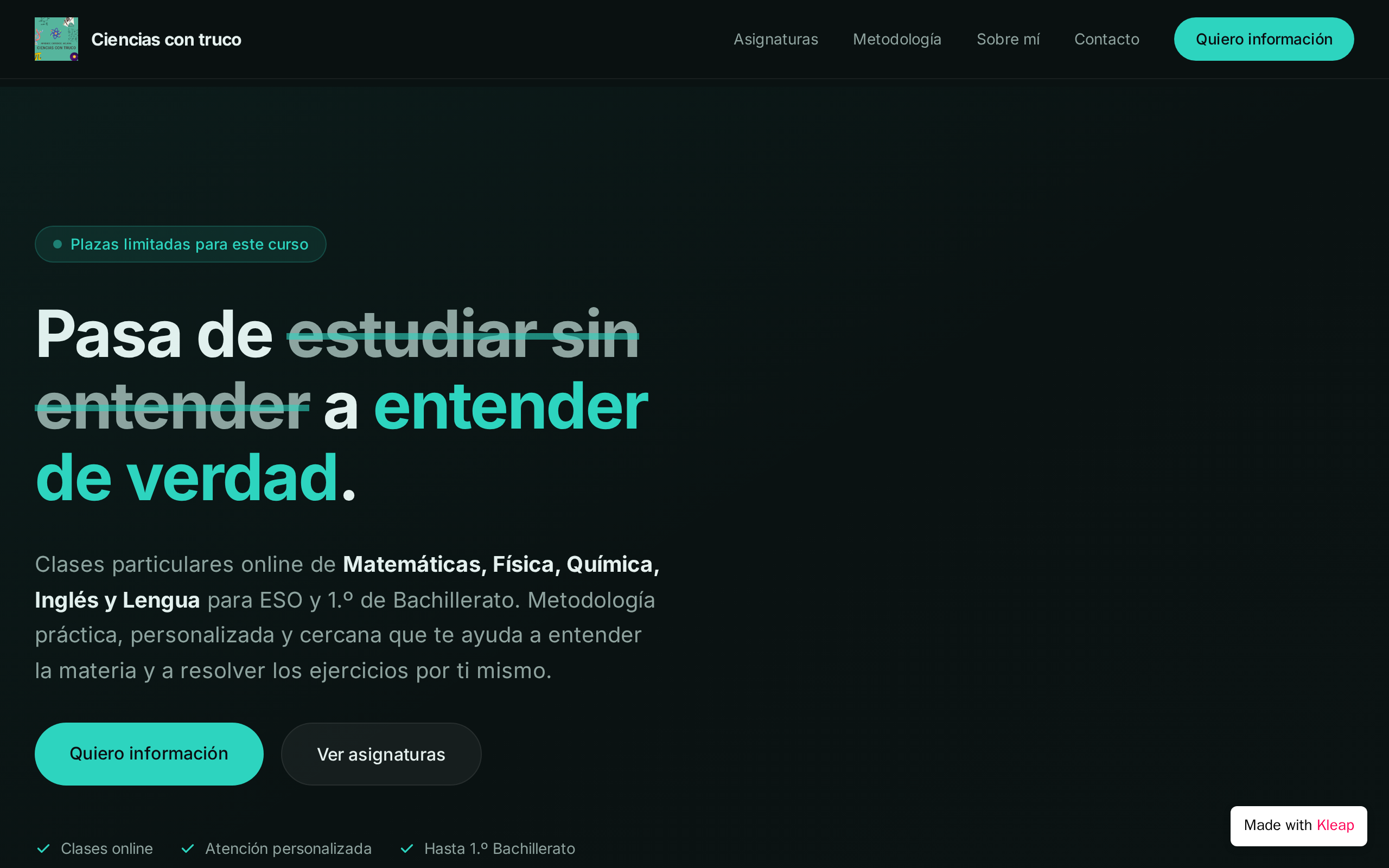Para Framer website example