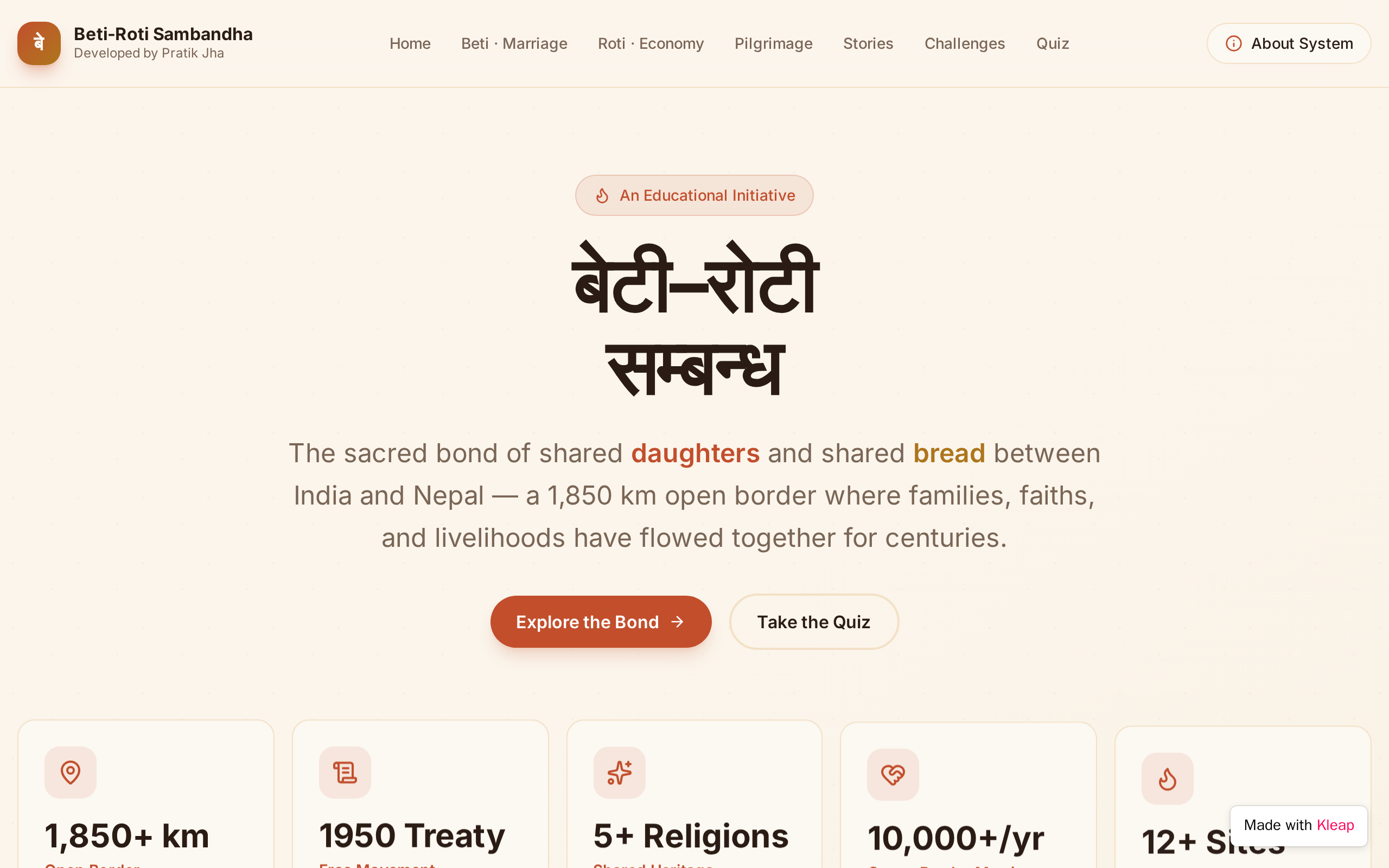 Beti-Roti Sambandha website example