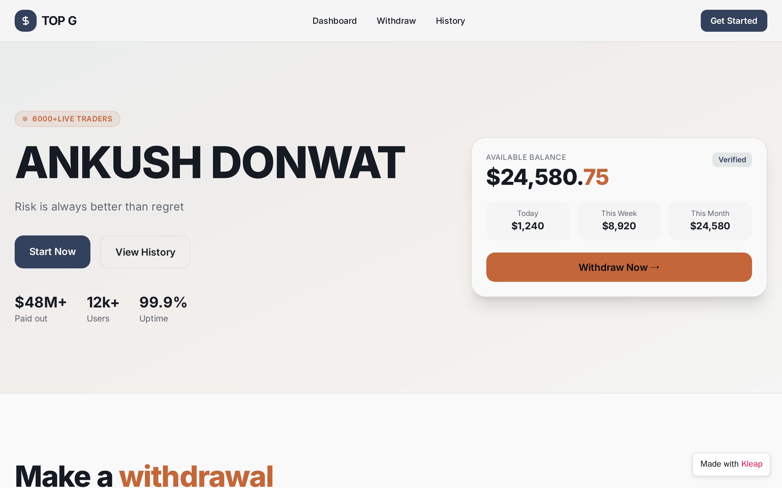 Withdrawal Site (Remix) website example