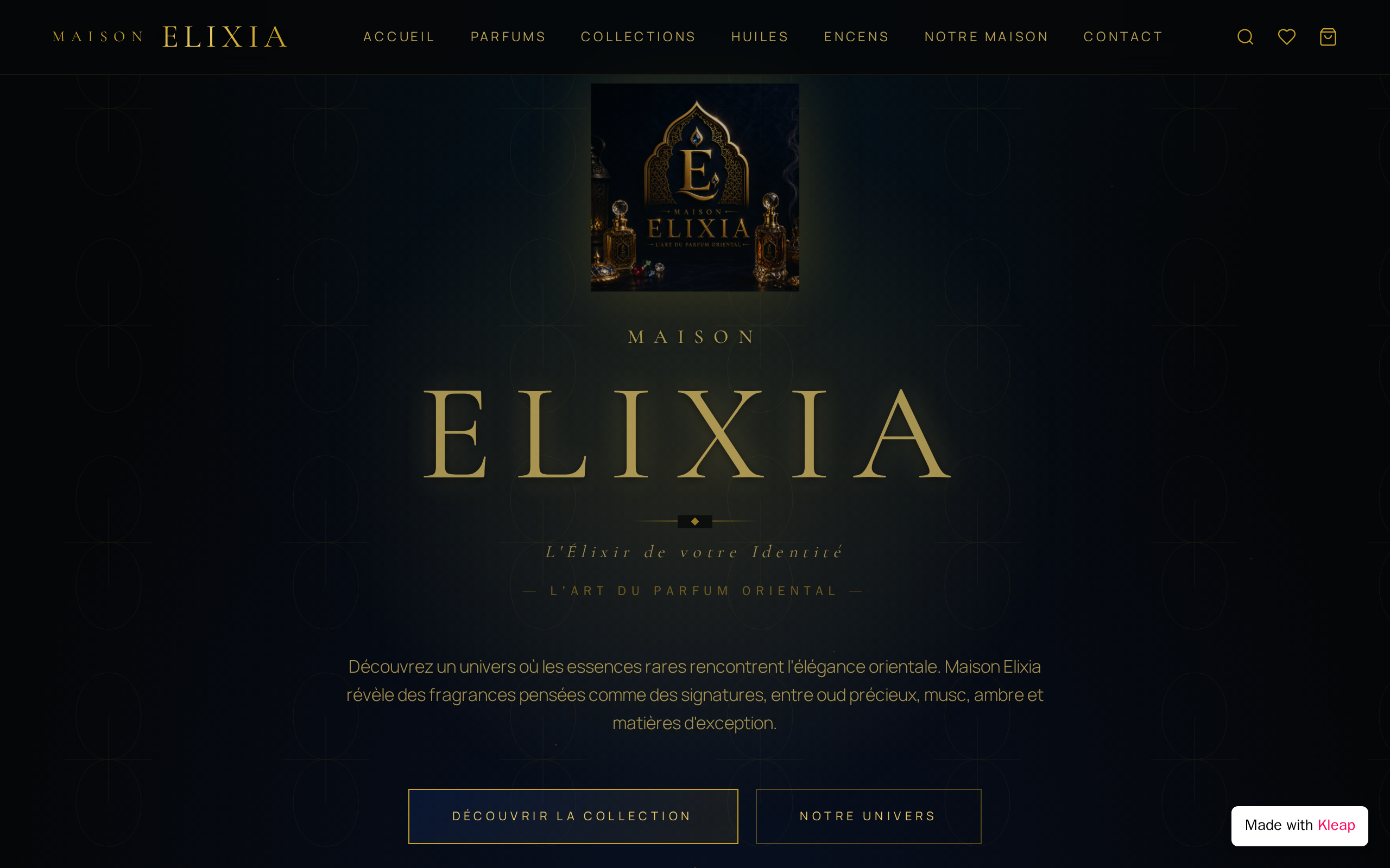 Maison Elixia website example