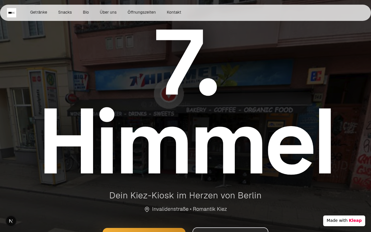 Himmel located website example